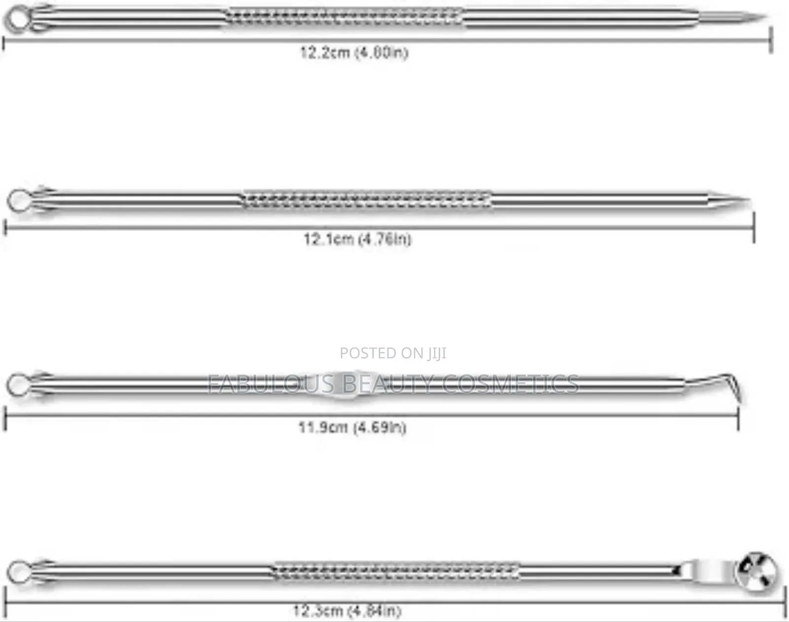 Acne Needle 4x Remover Tool Kit 4 Pimple Remover 4 Blackhead
