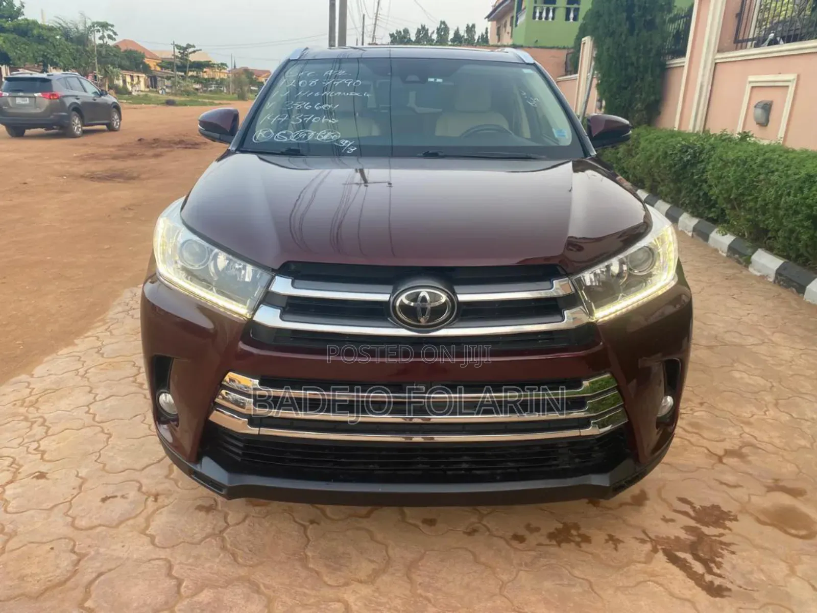 Toyota Highlander Limited Platinum 4x2 V6 (3.5L 6cyl 8A) 2017 Red