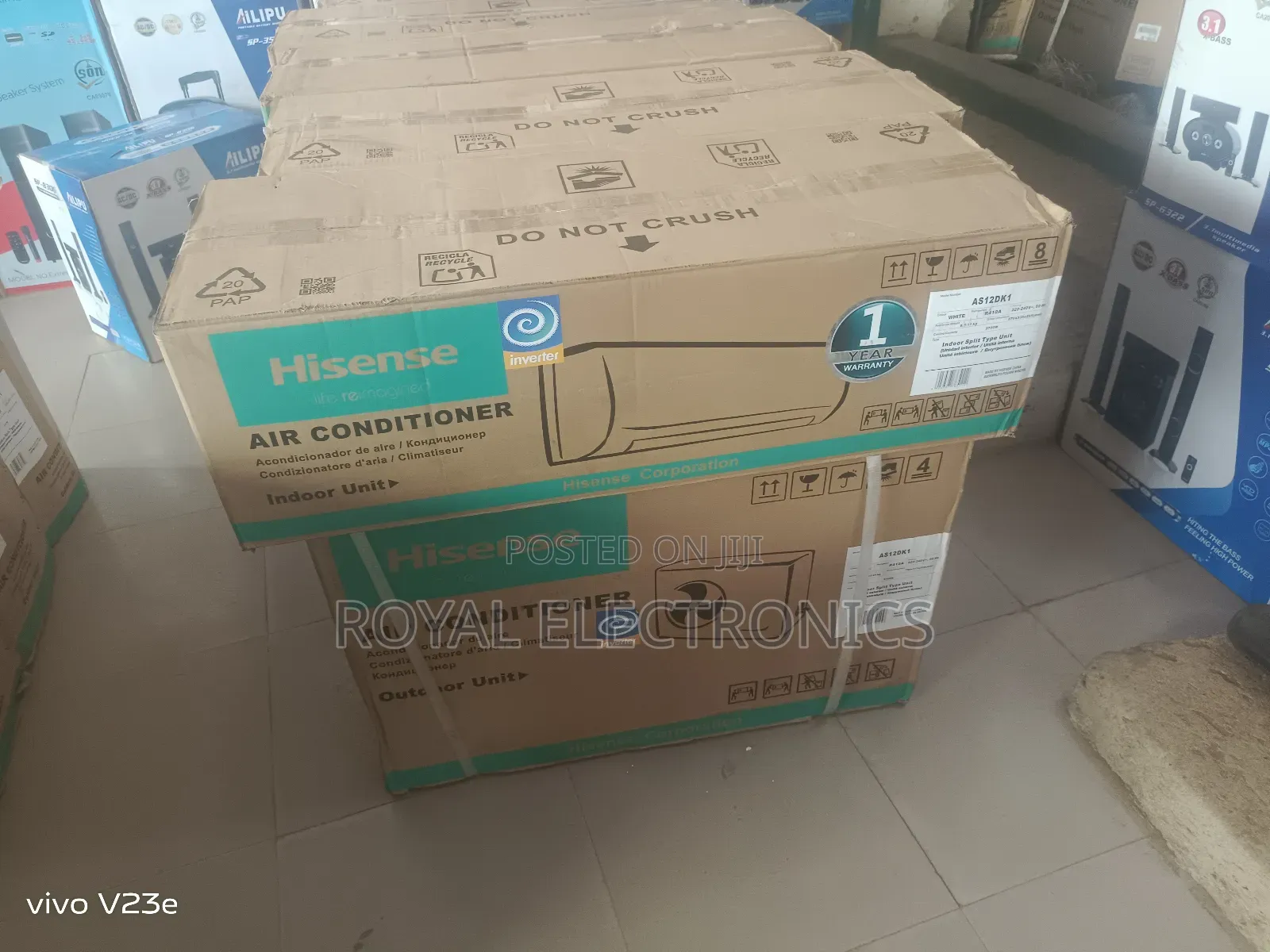 Original New Hisense 1.5hp Inverter Ac With Full Kit