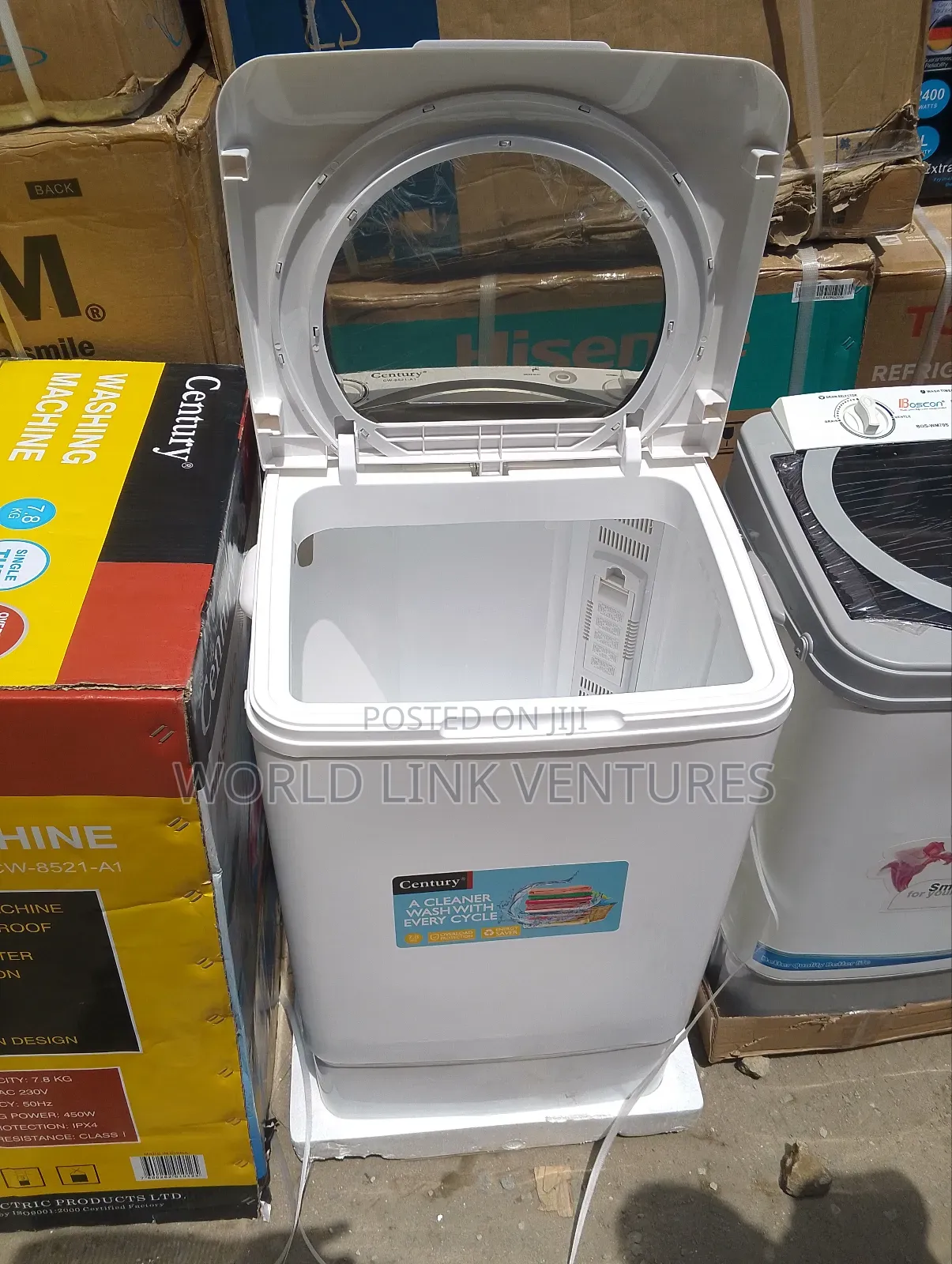 Century Single Top Washing Machine 7.8 Kg