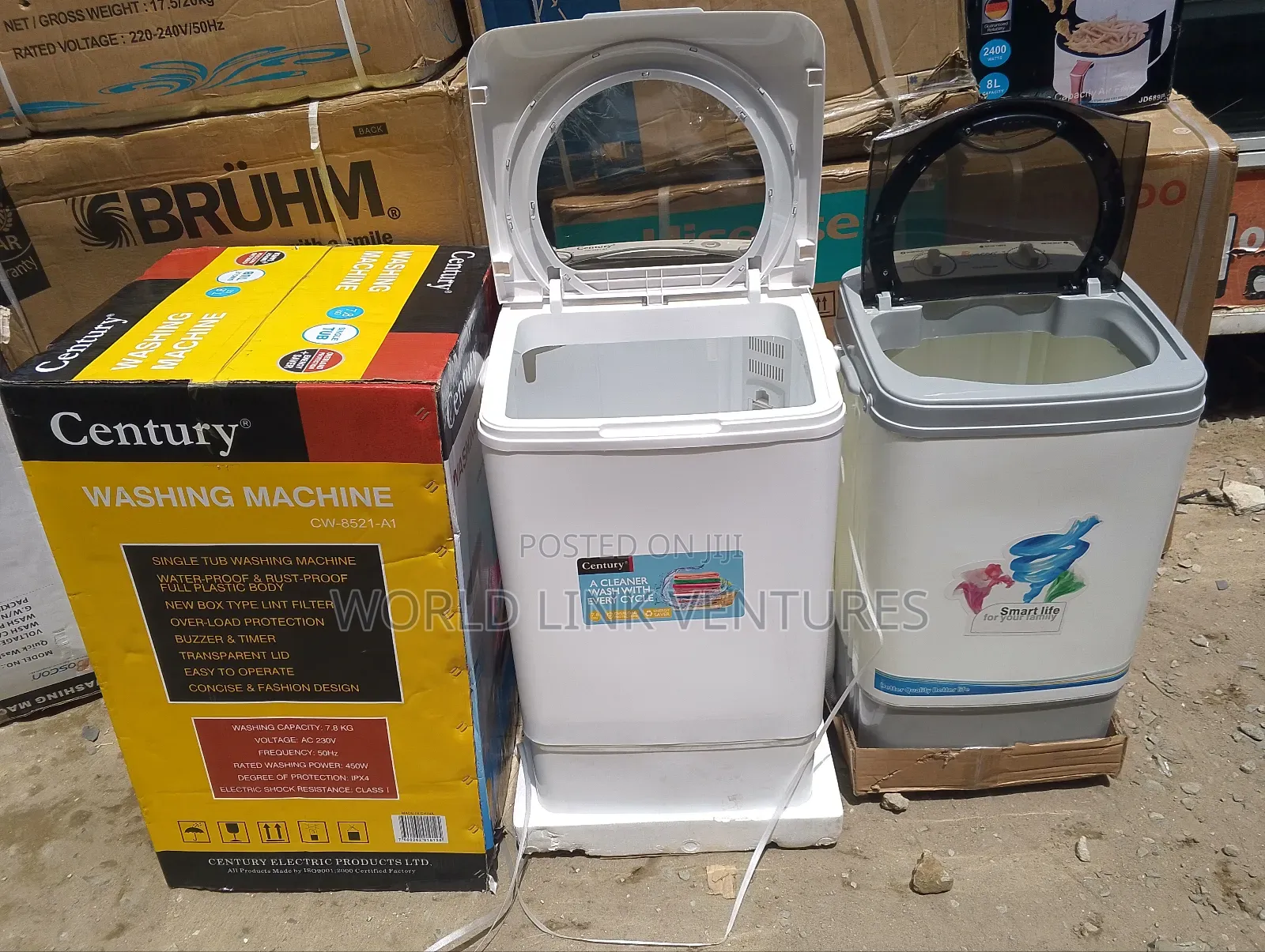 Century Single Top Washing Machine 7.8 Kg