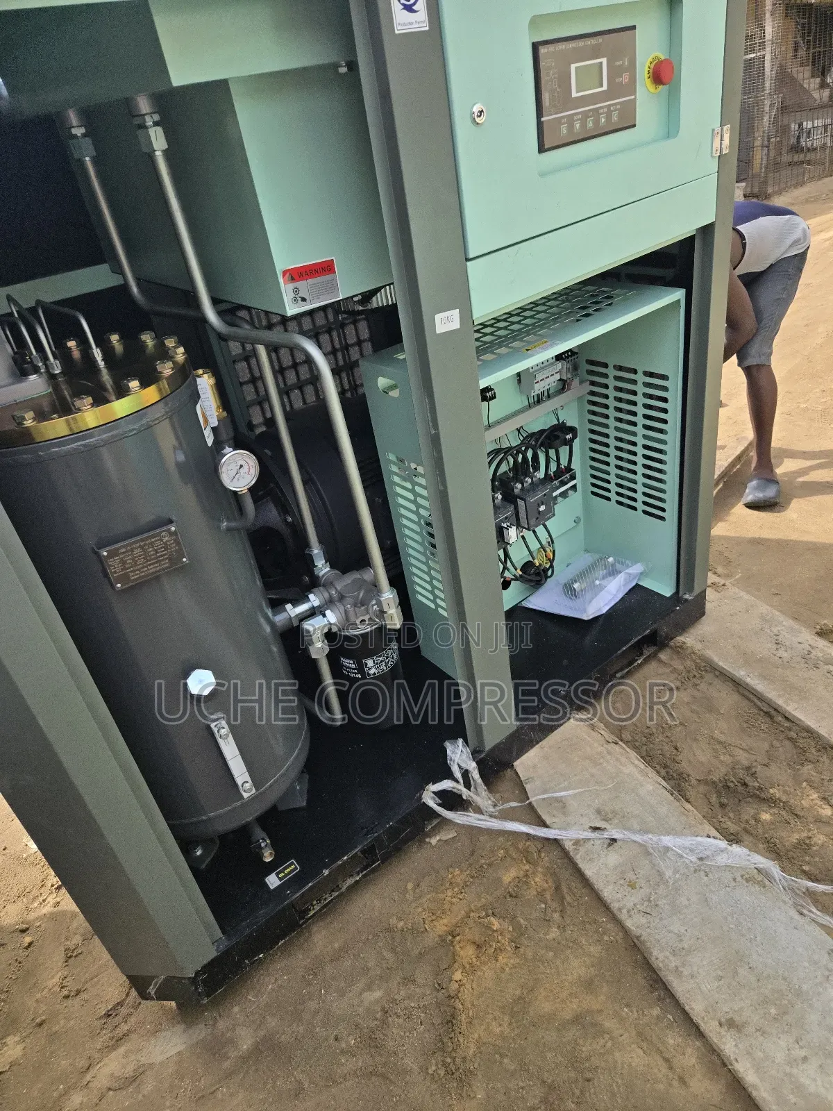 Screw Air Compressor 55kw 75hp 10bar Original One