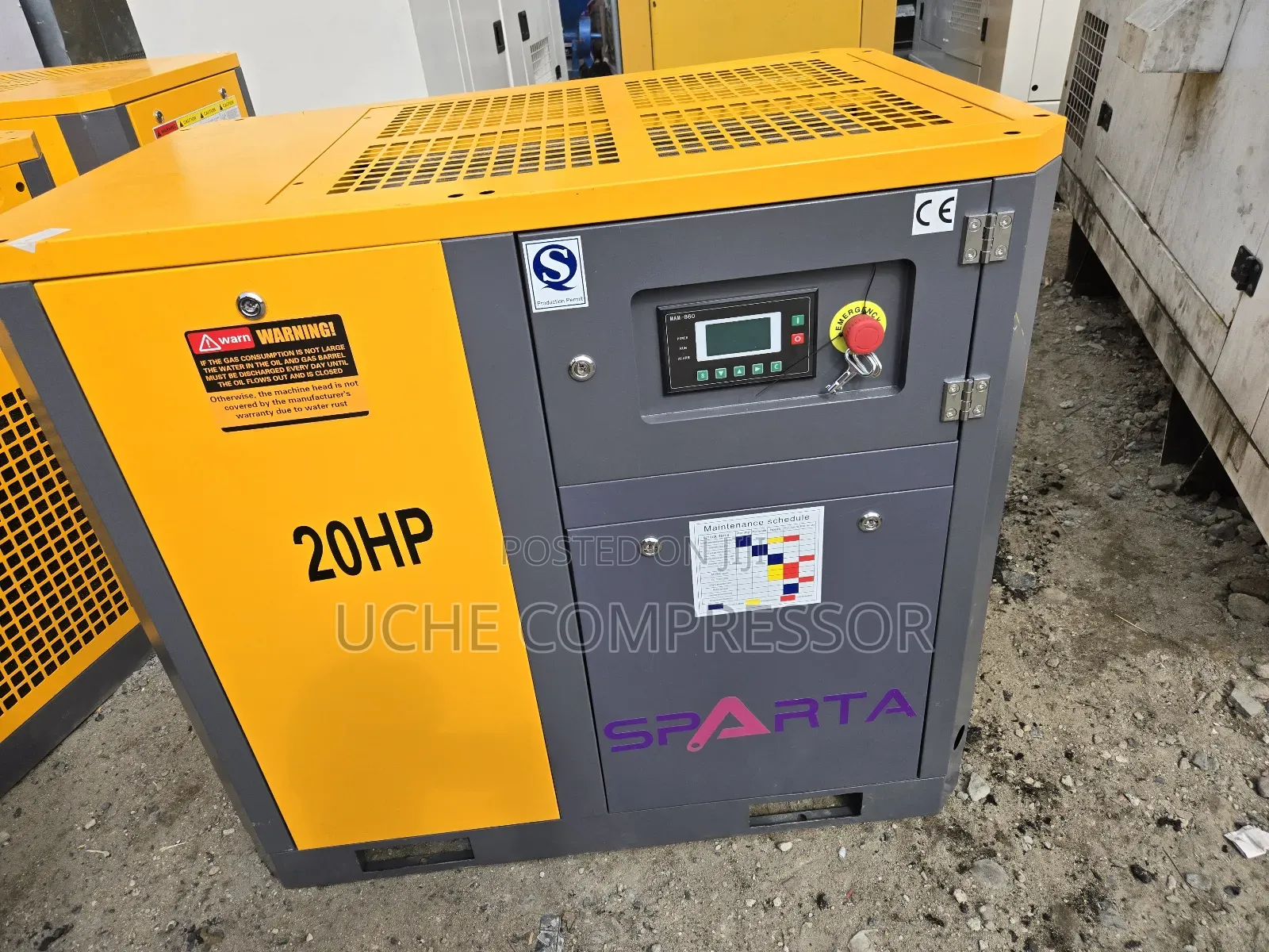 Screw Air Compressor 15kw 20hp 10bar Original One Original