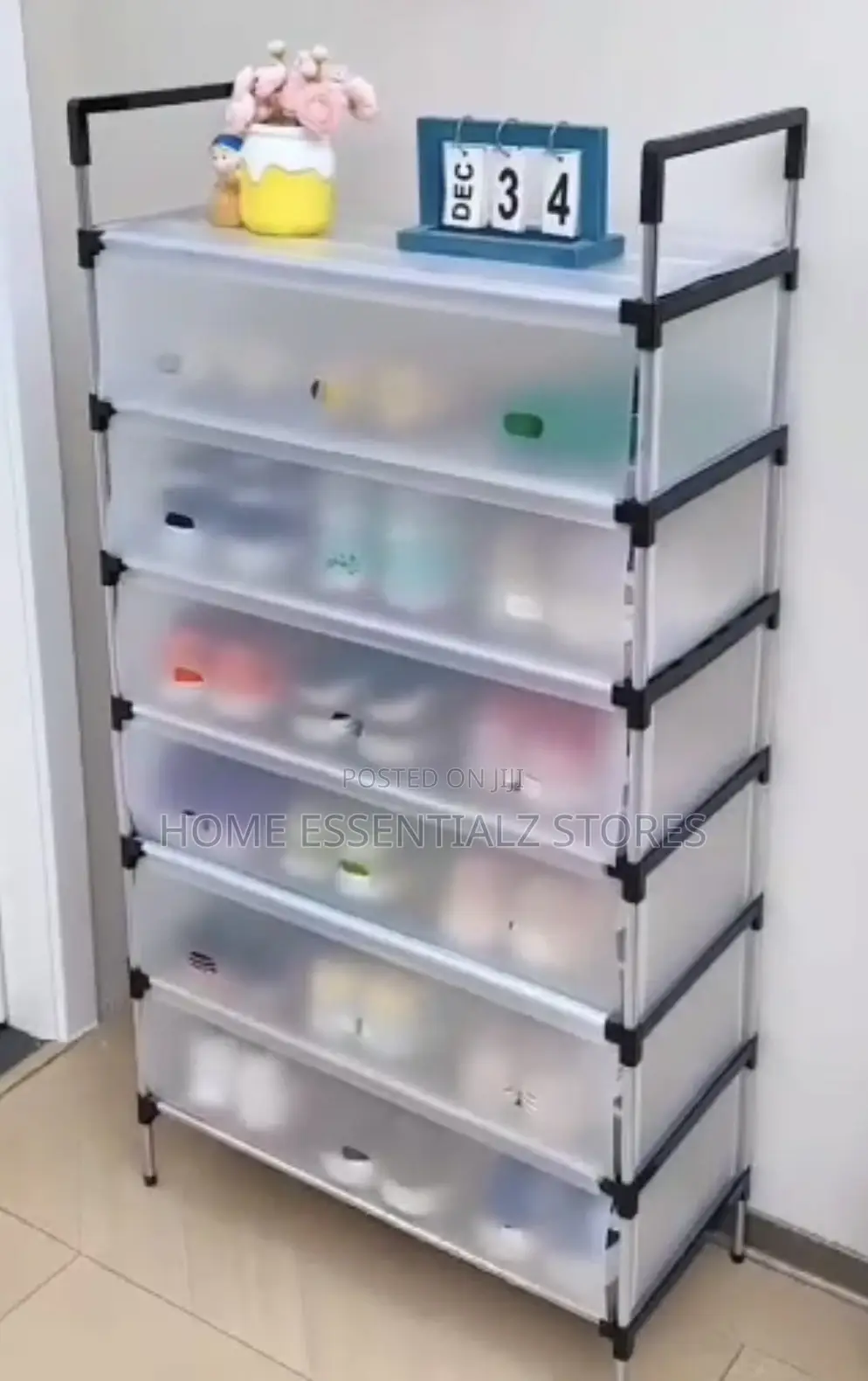 Dust Proof Shoes Organizer - 7-Layer Shoes Rack With Cover
