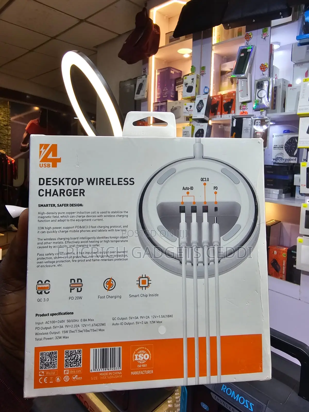 Ldnio 32w Desktop Wireless Charger.