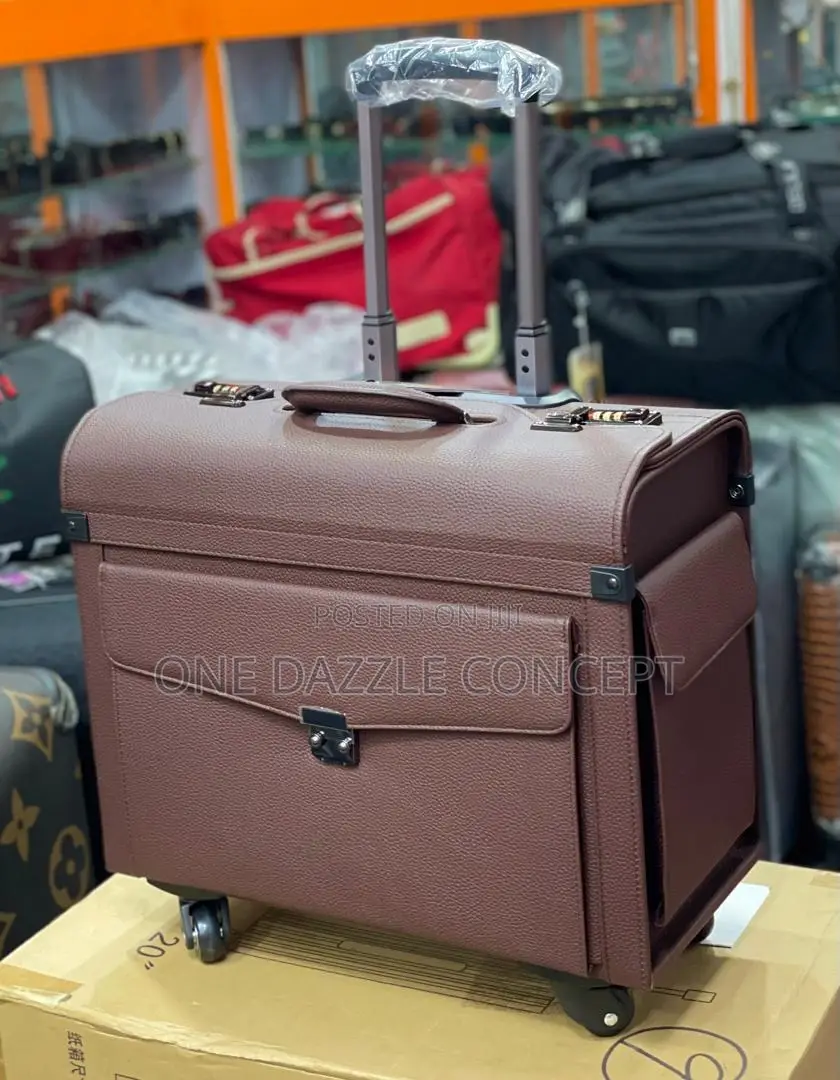 Luxury Pilot Traveling Trolley Box