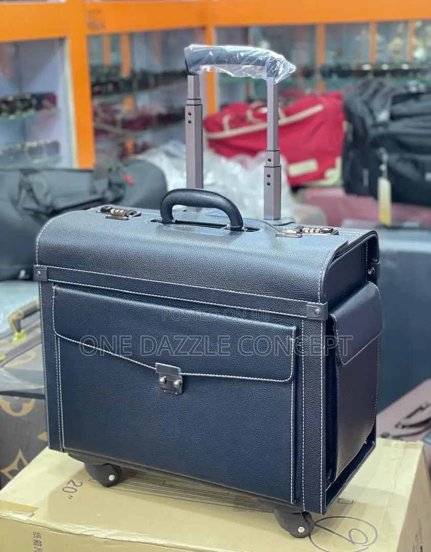 Luxury Pilot Traveling Trolley Box