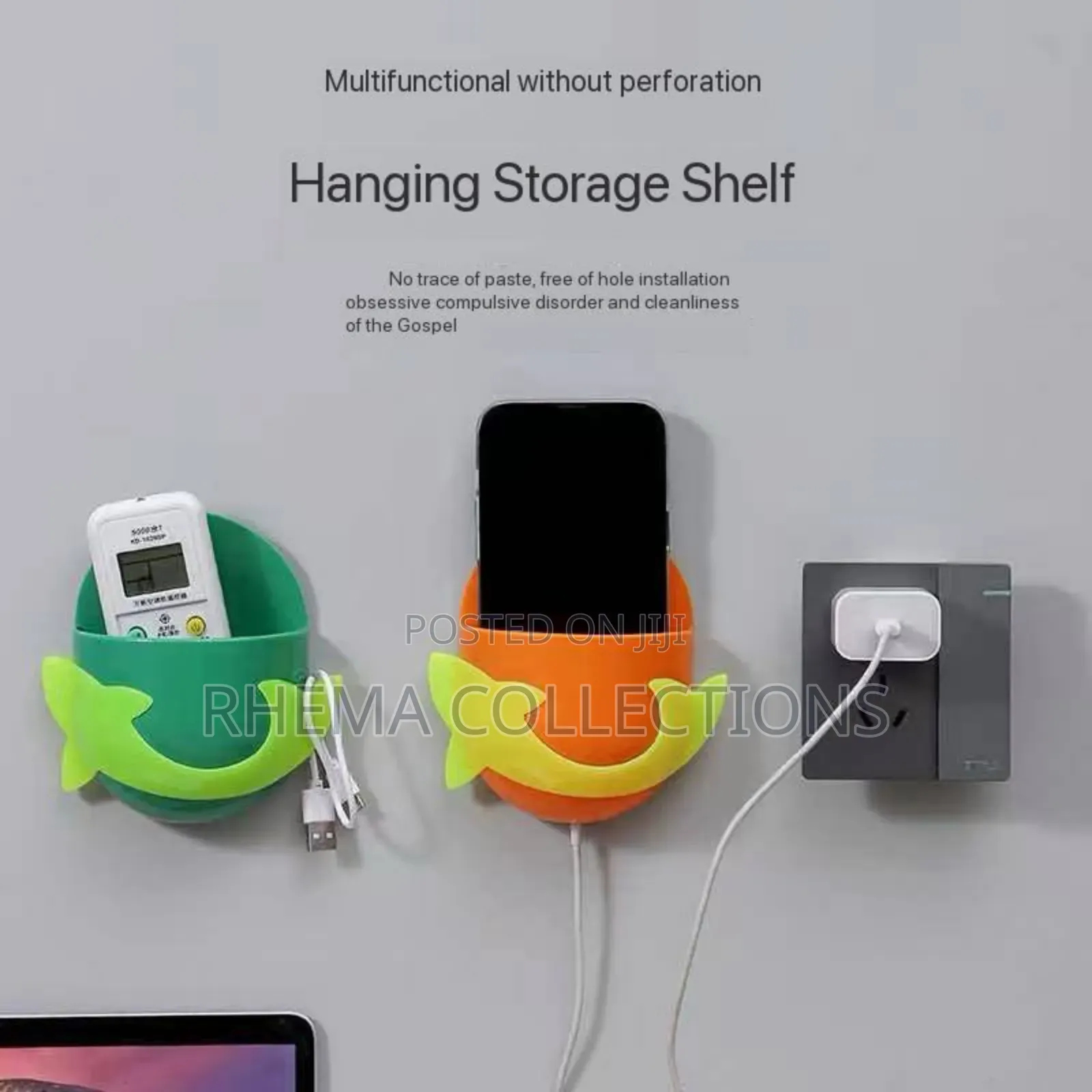 Wall Suction Hanging Multipurpose Storage Rack