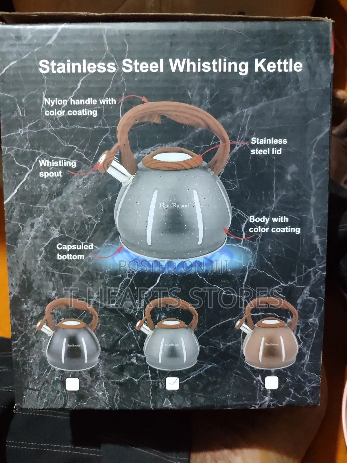 Haus Roland Whistling Kettle -3l (Grey)