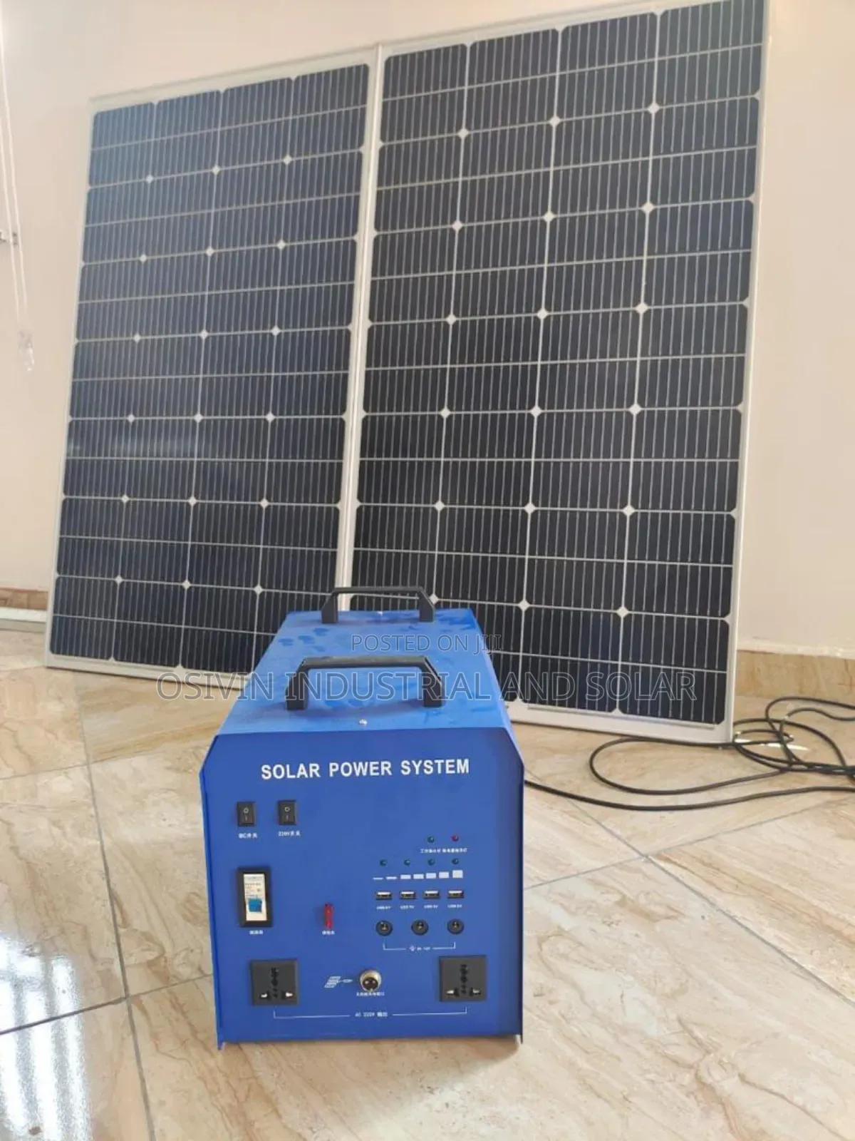 1800w JCNS Solar Generator With Double 320w 52v Solar Panels