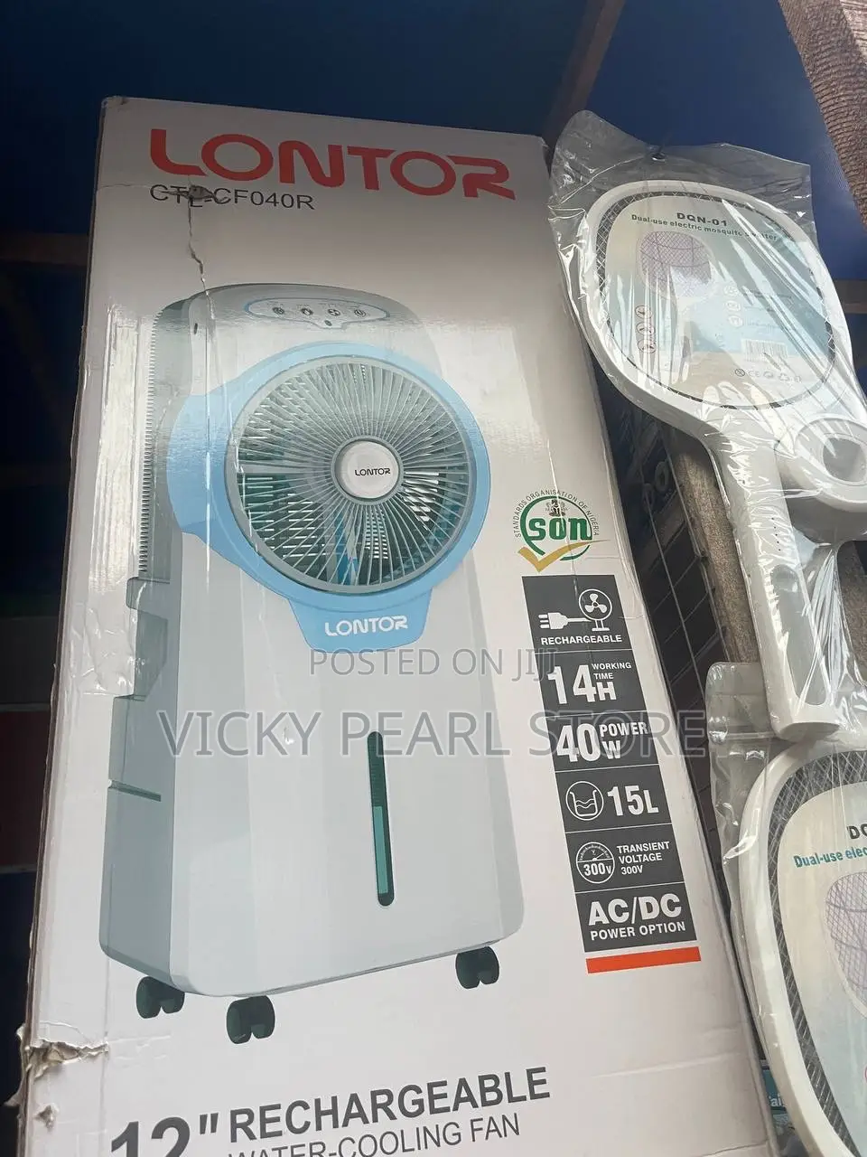12inches Rechargeable Water Cooling Fan