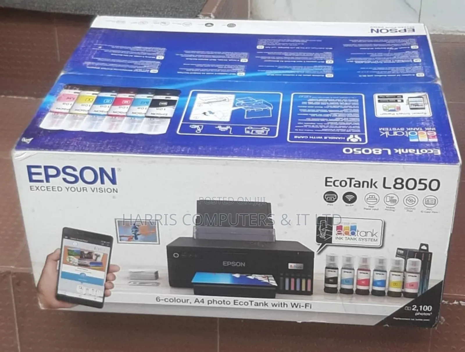 Epson L8050 Ecotank, Id Card/ Cd/DVD/Photo A4 Printer
