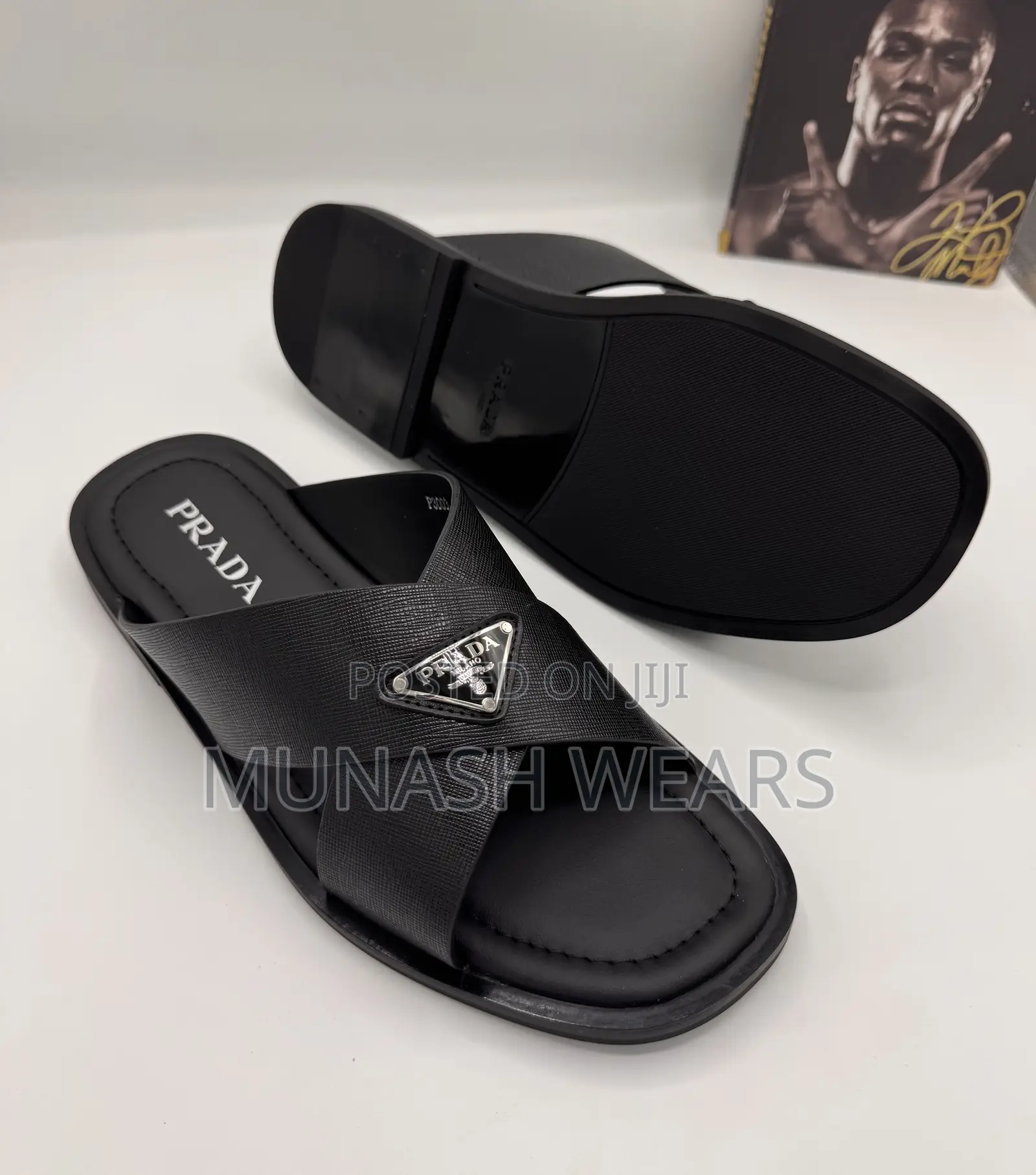 Prada Leather Slipers