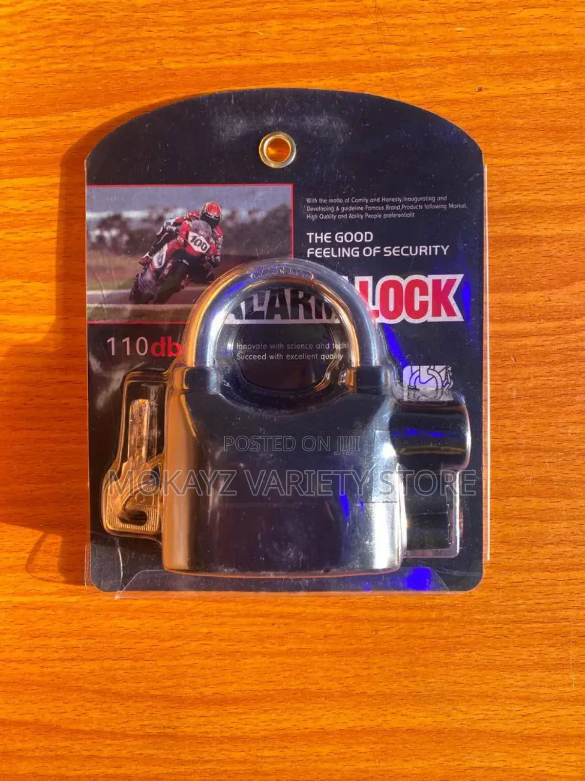 Anti Theft Alarm Padlock With 3 Key Model and Spare Battery