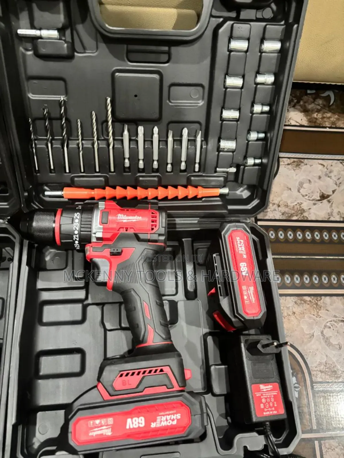 3/8" Portable Cordless Drill Power Tool Set (Brushless)