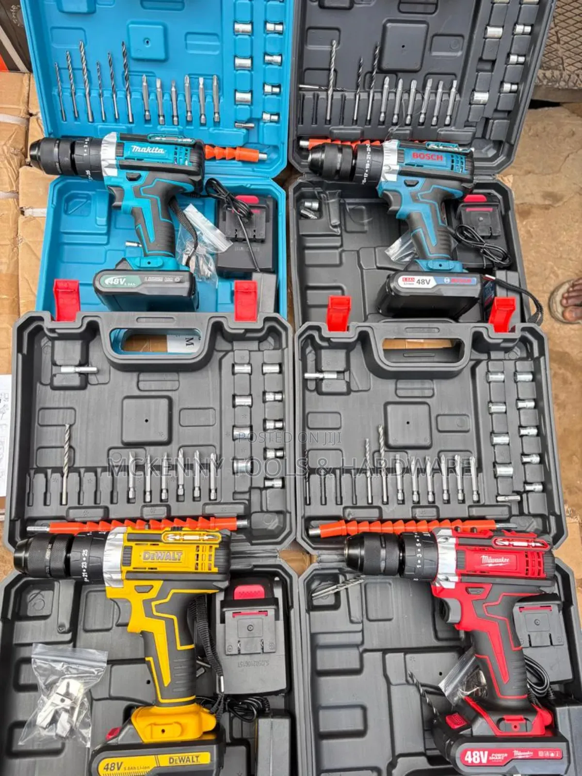 3/8" Portable Cordless Drill Power Tool Set (Brushless)