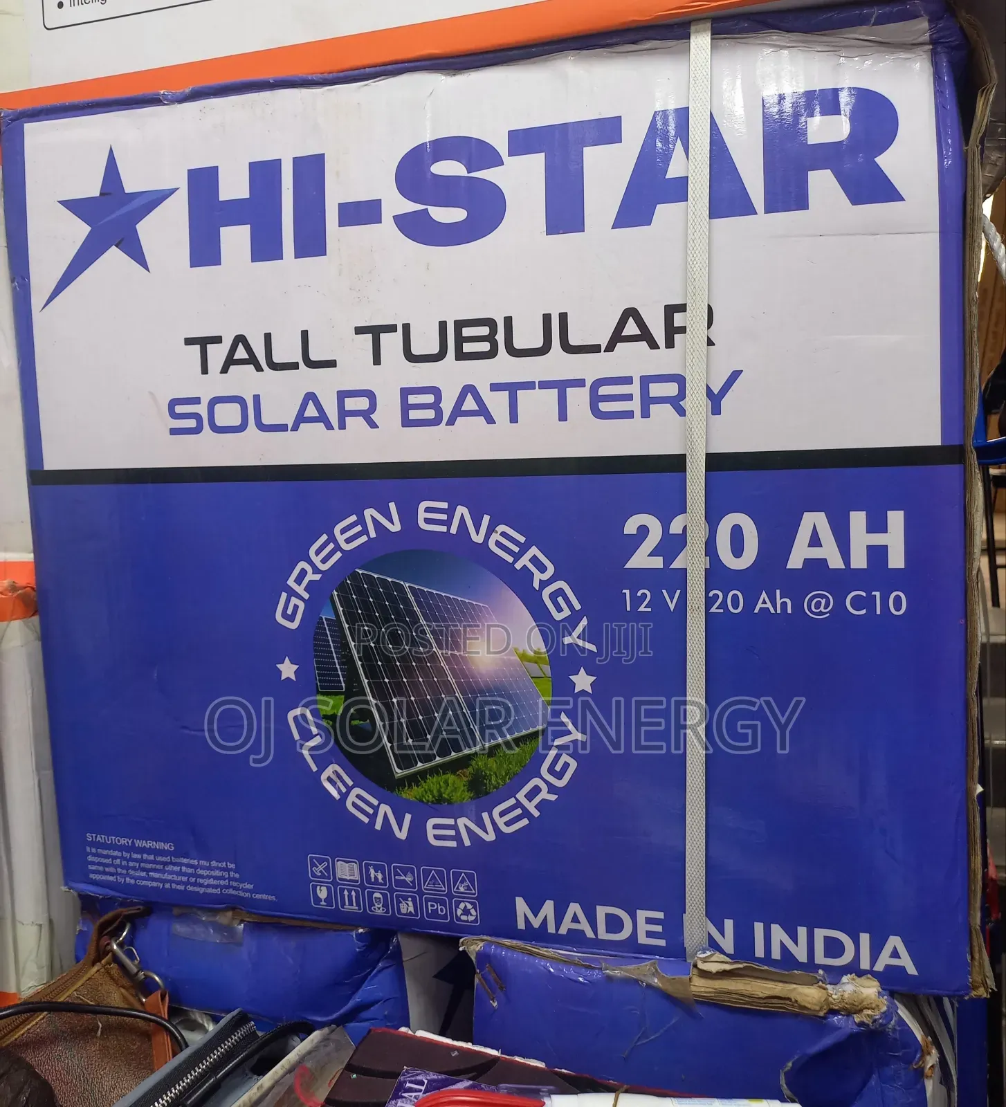 Hi Star 220ah Tall Tubular Solar Battery