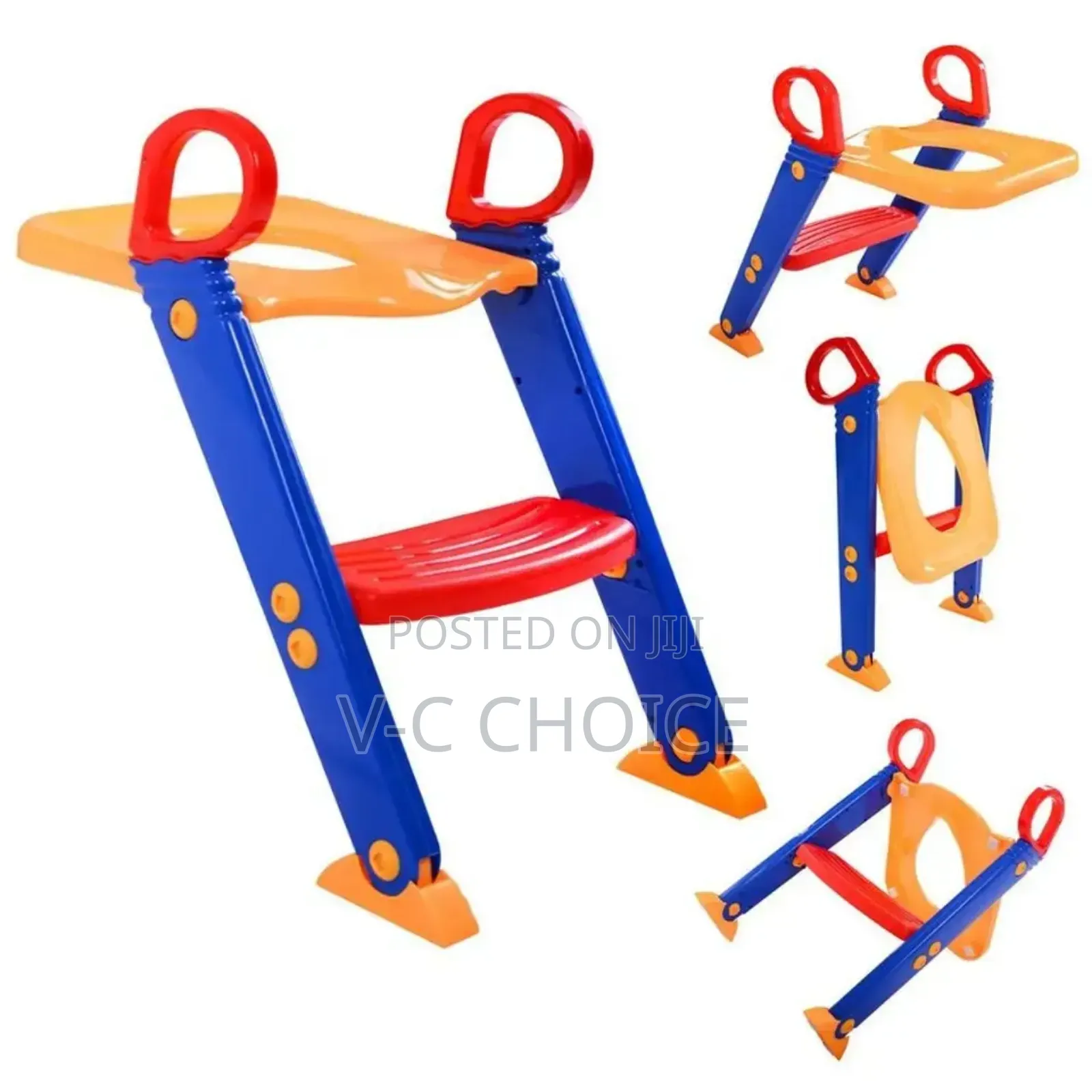 Plastic Baby Potty Toilet Training Foldable Potty Ladder