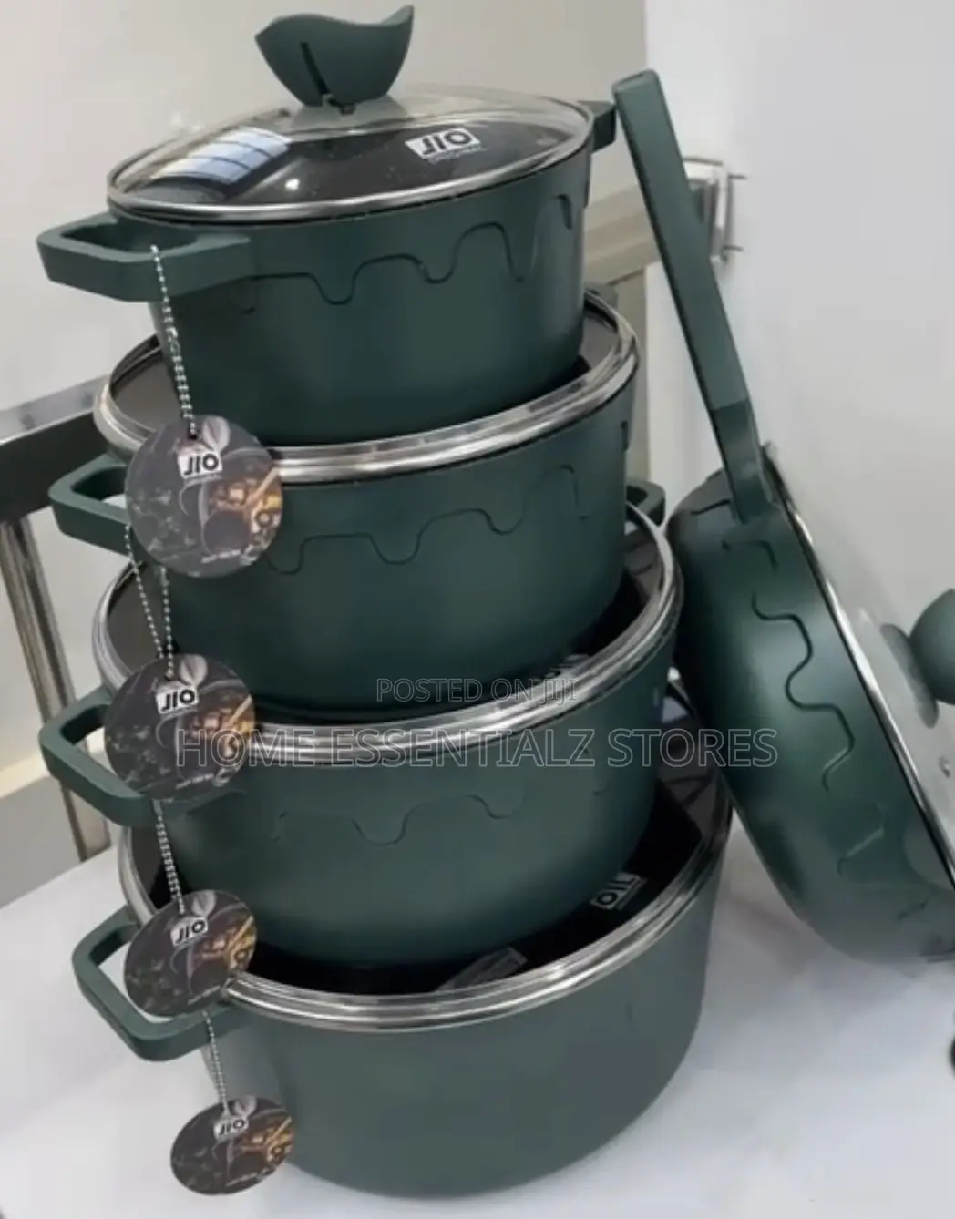 Jio Non-Stick Die-Cast Cookware Set With Glass Lids - Jio Pots