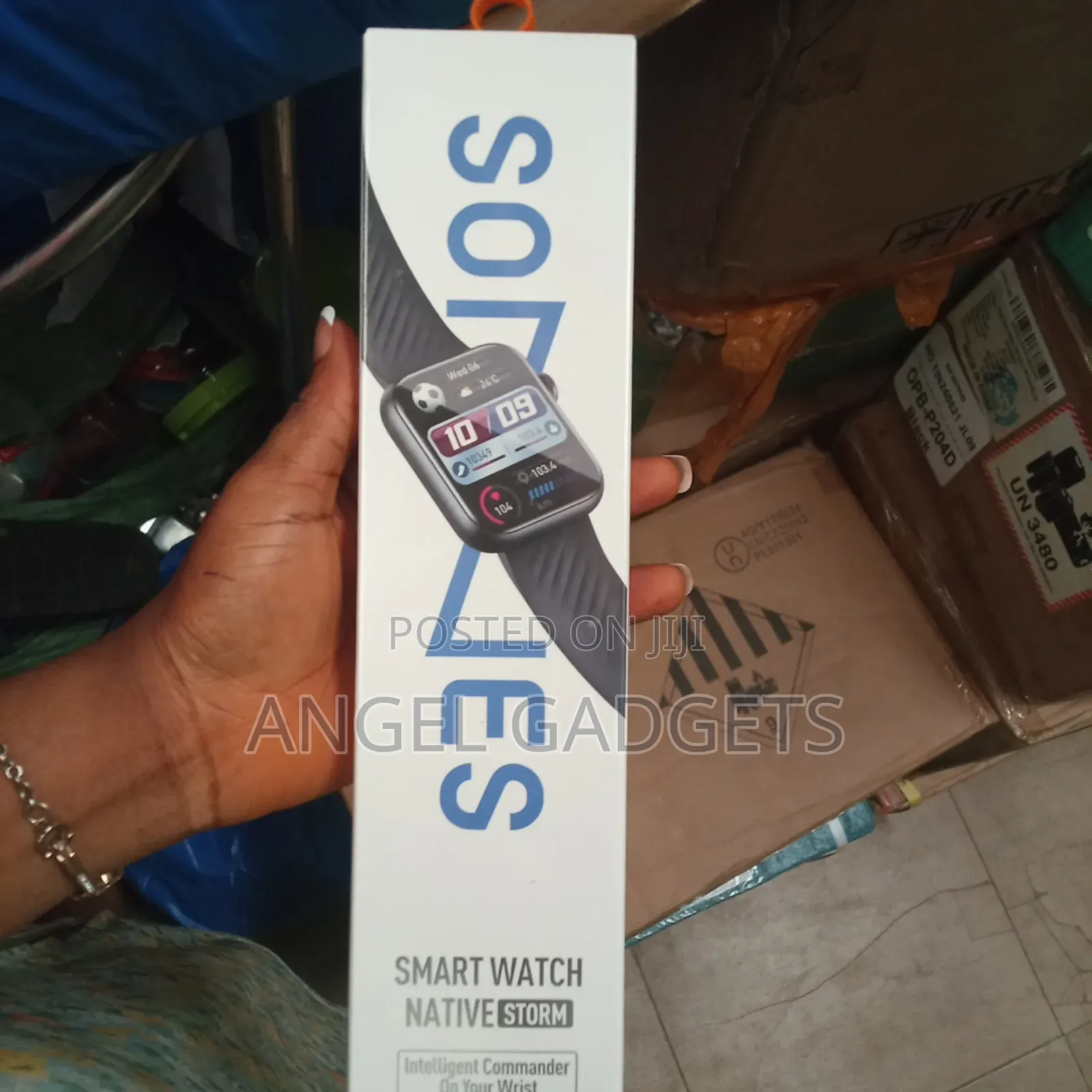 Itel 1.83'' Sones Smart Watch Native Storm Water Proof Black