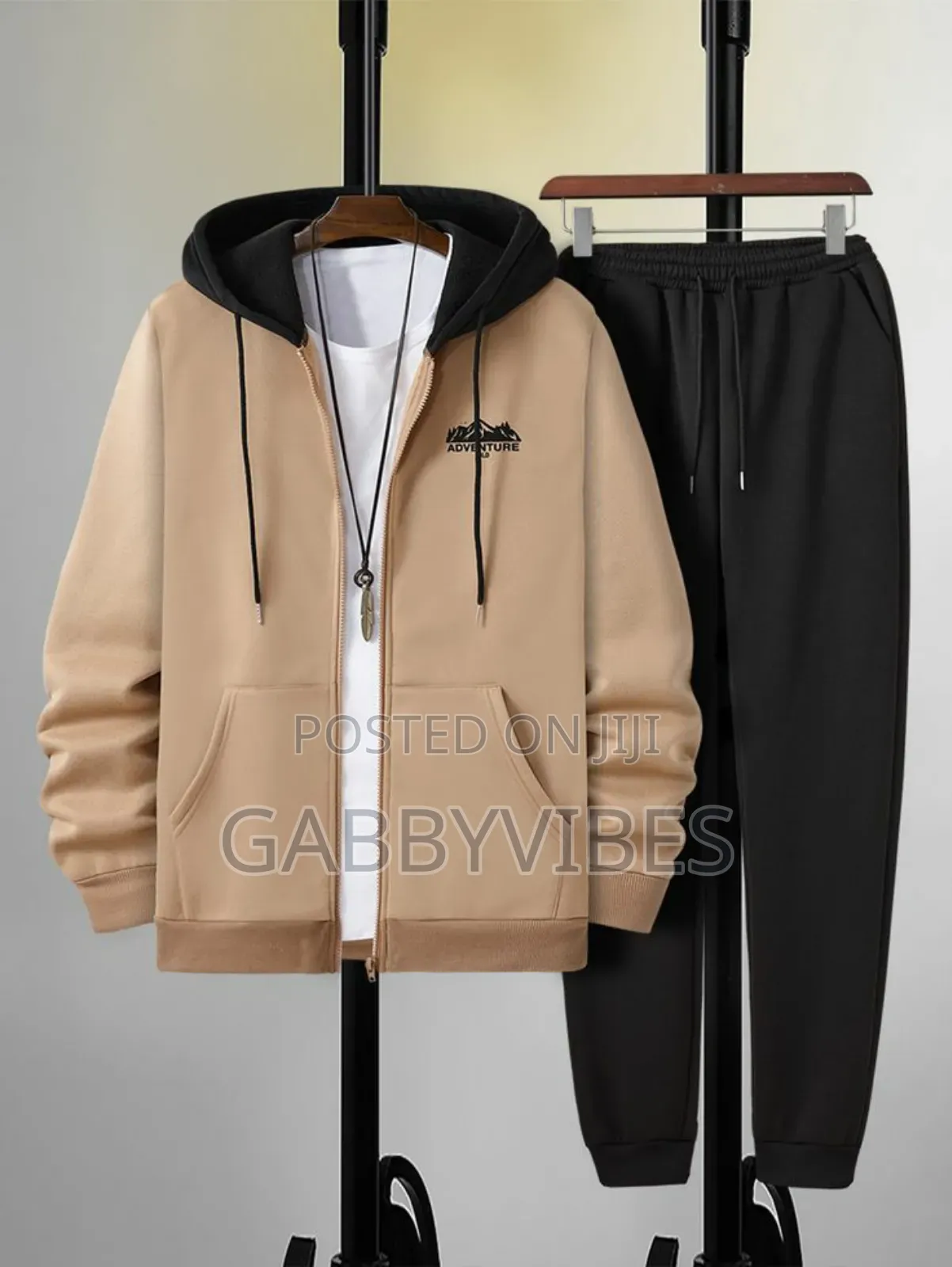 Men's Dress Zip Hook Hoodie and Pant