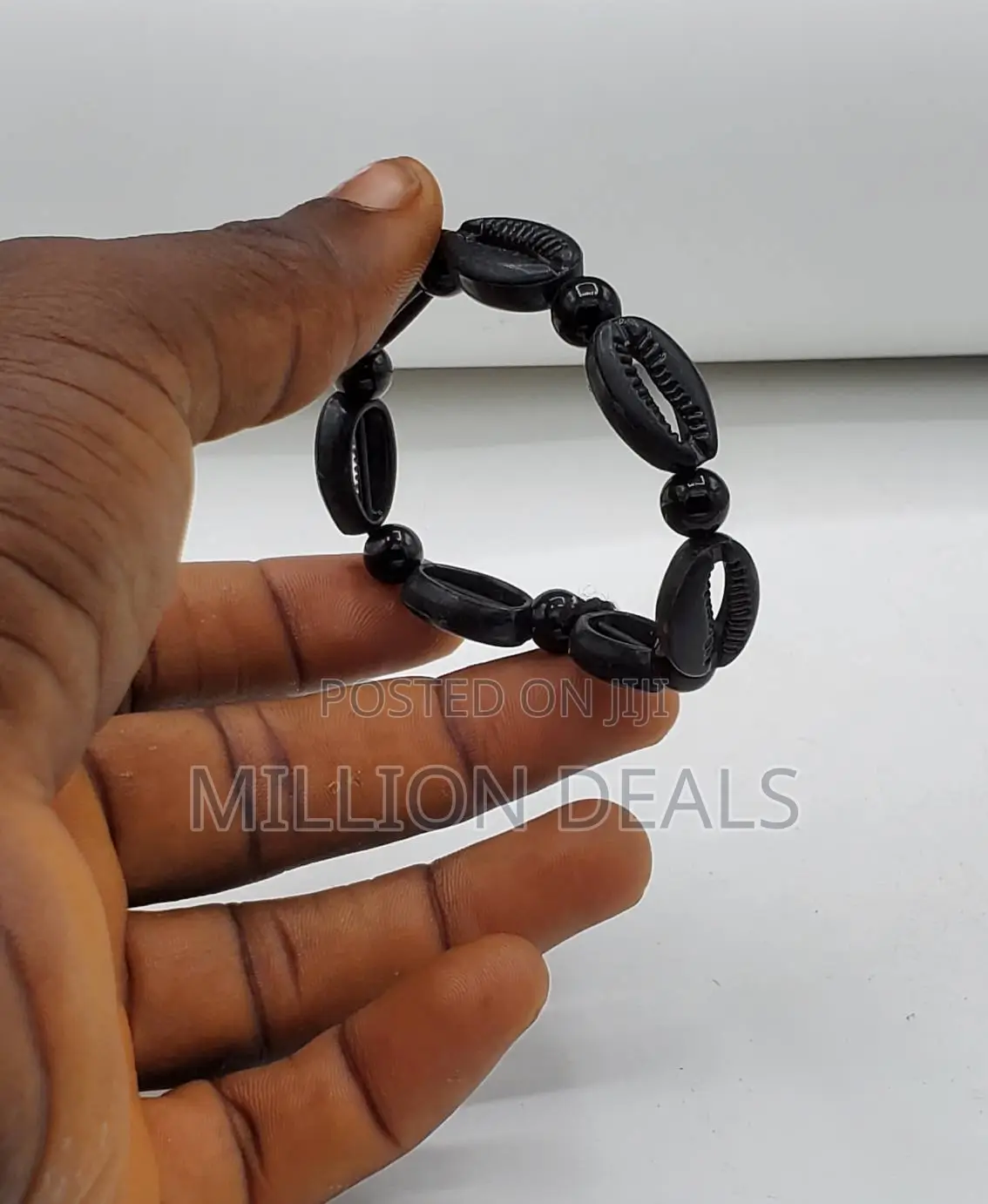 All Black Cowry Stylish Men's Unique Bracelet