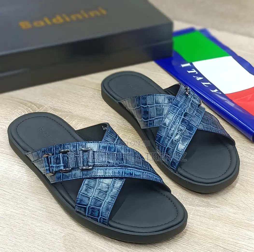 Baldinini Italian Crisscross Slippers