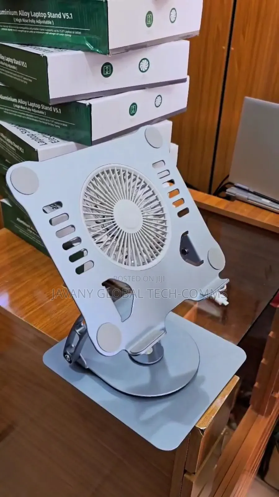 Metal Rotational Laptop Stand With Fan