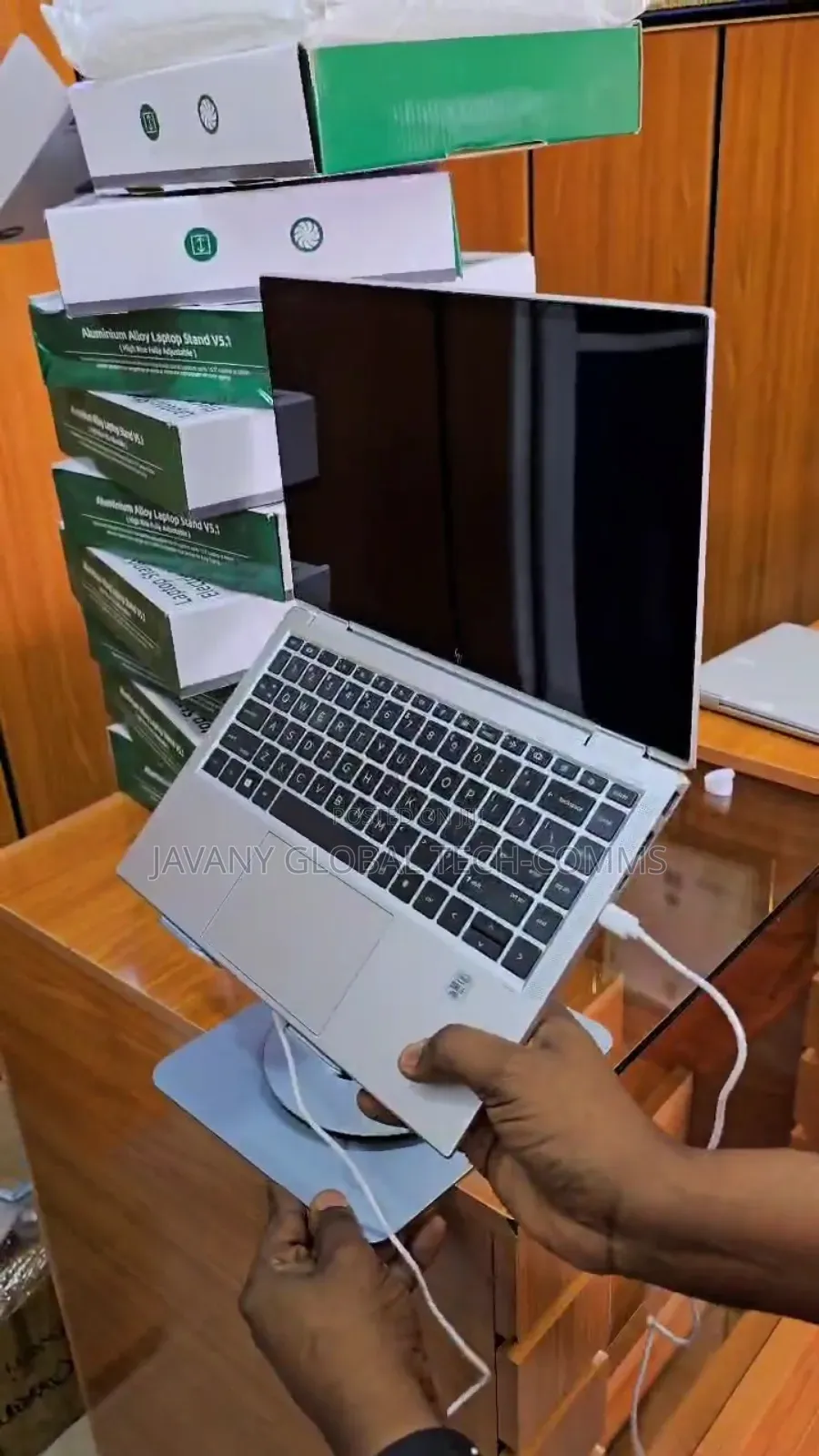 Metal Rotational Laptop Stand With Fan