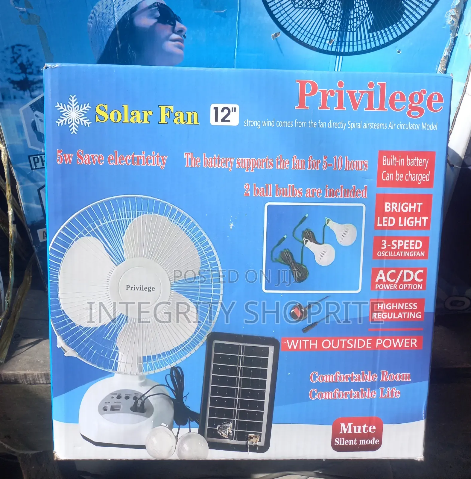 Solar Fan
12"
Privilege