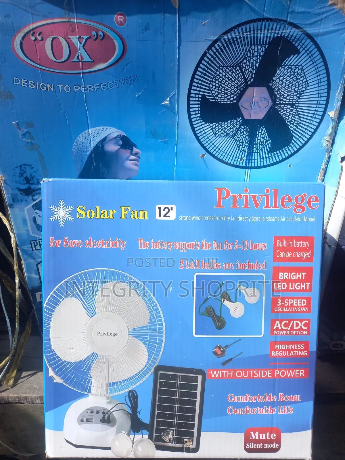 Solar Fan
12"
Privilege