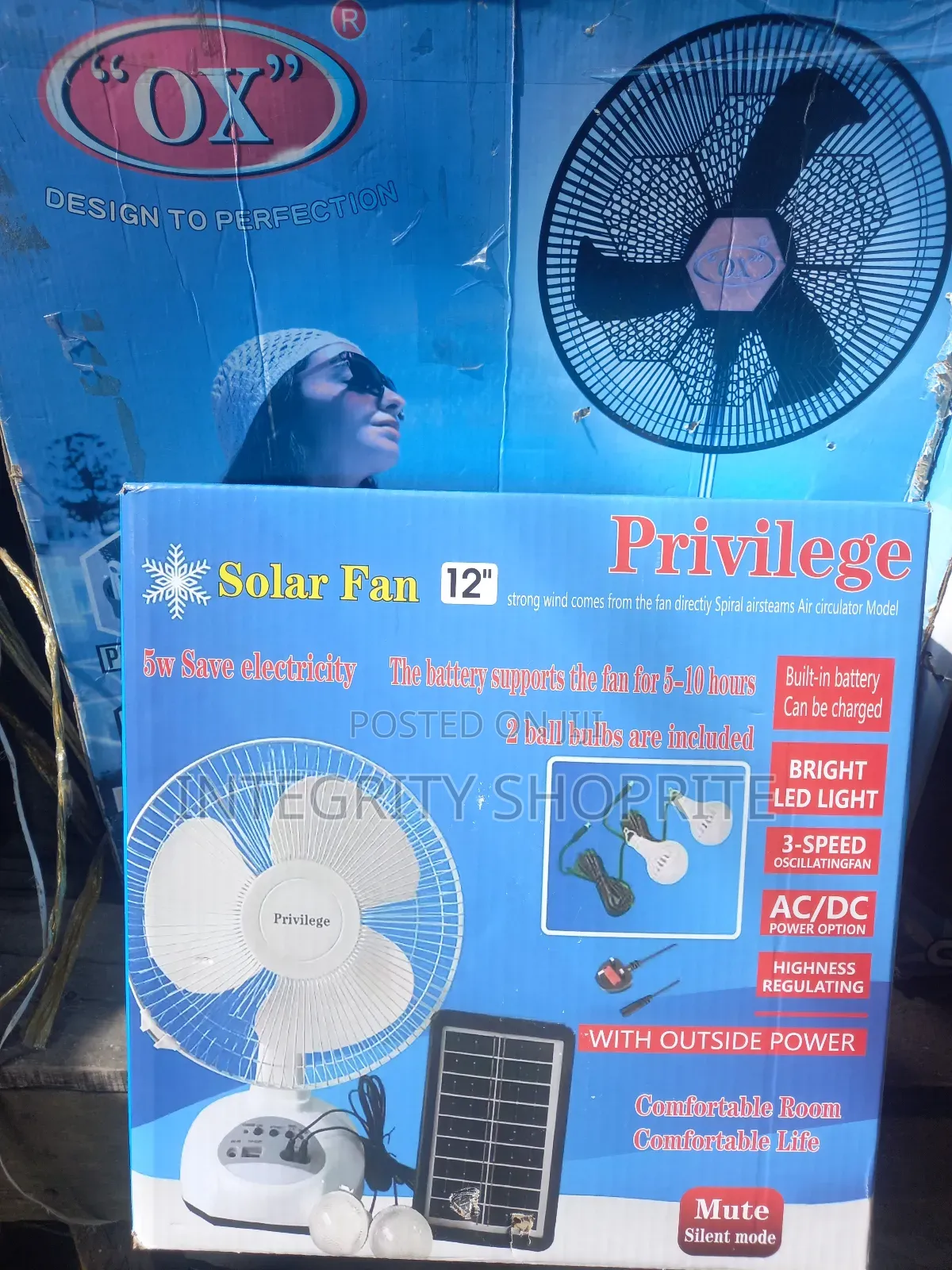 Solar Fan
12"
Privilege