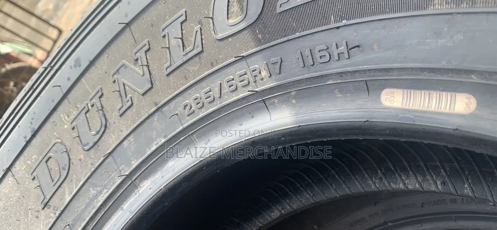 285/65r17 Dunlop Tyre