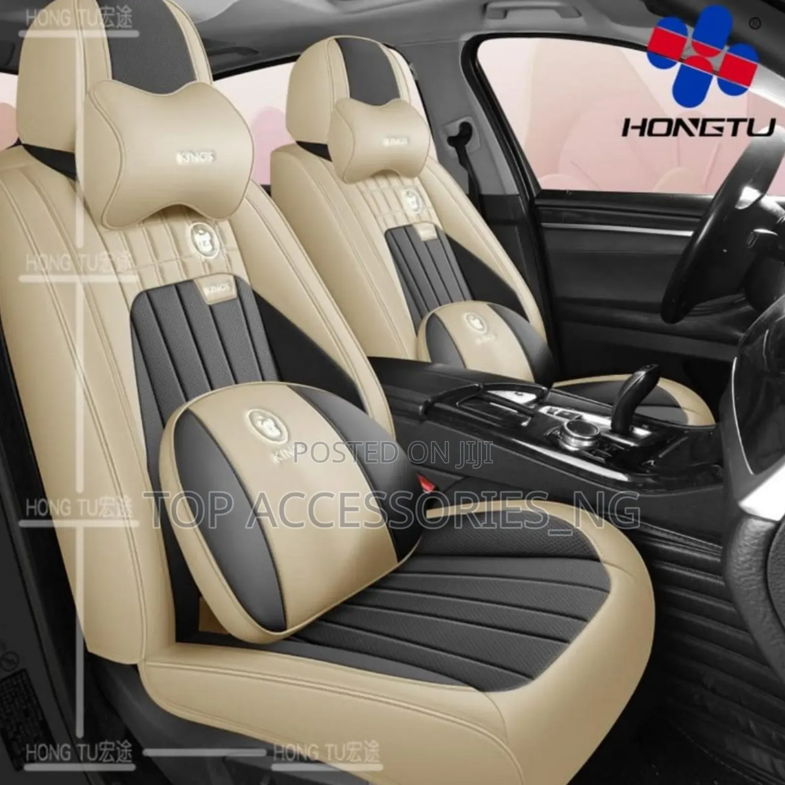 Durable Kings Leather Seat Cover