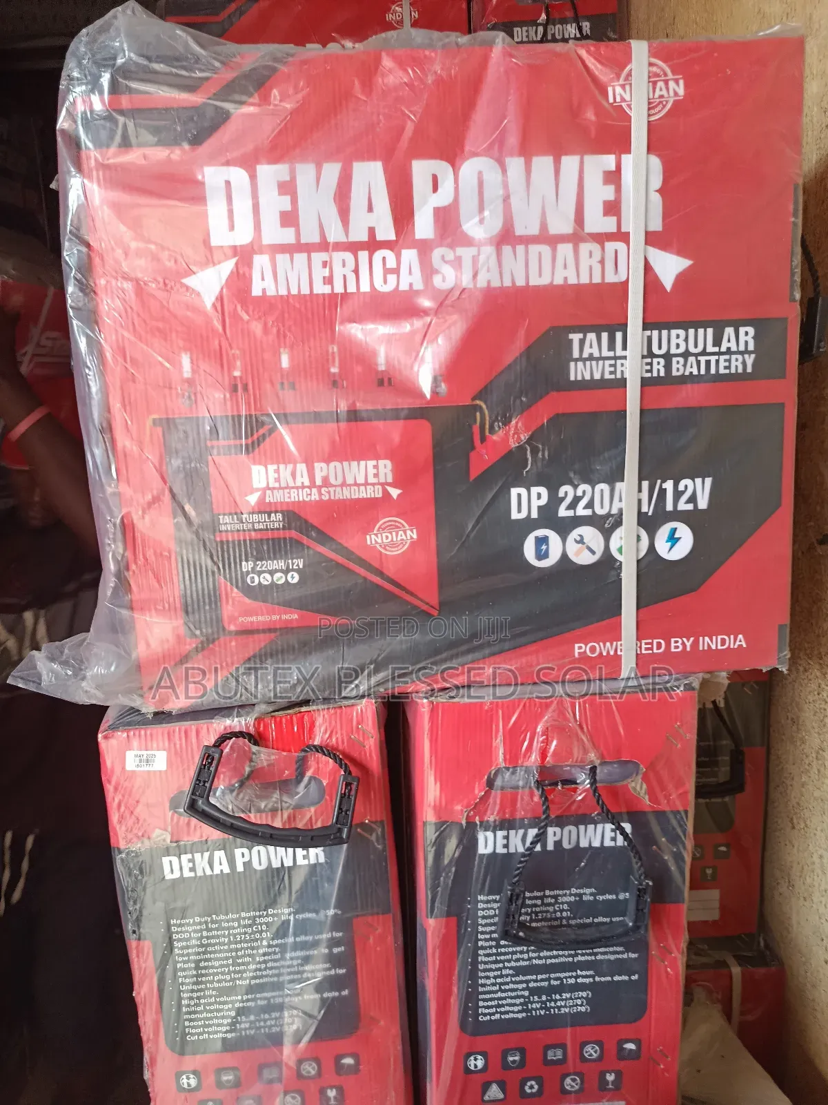 220ah 12v Tall Tubular Battery