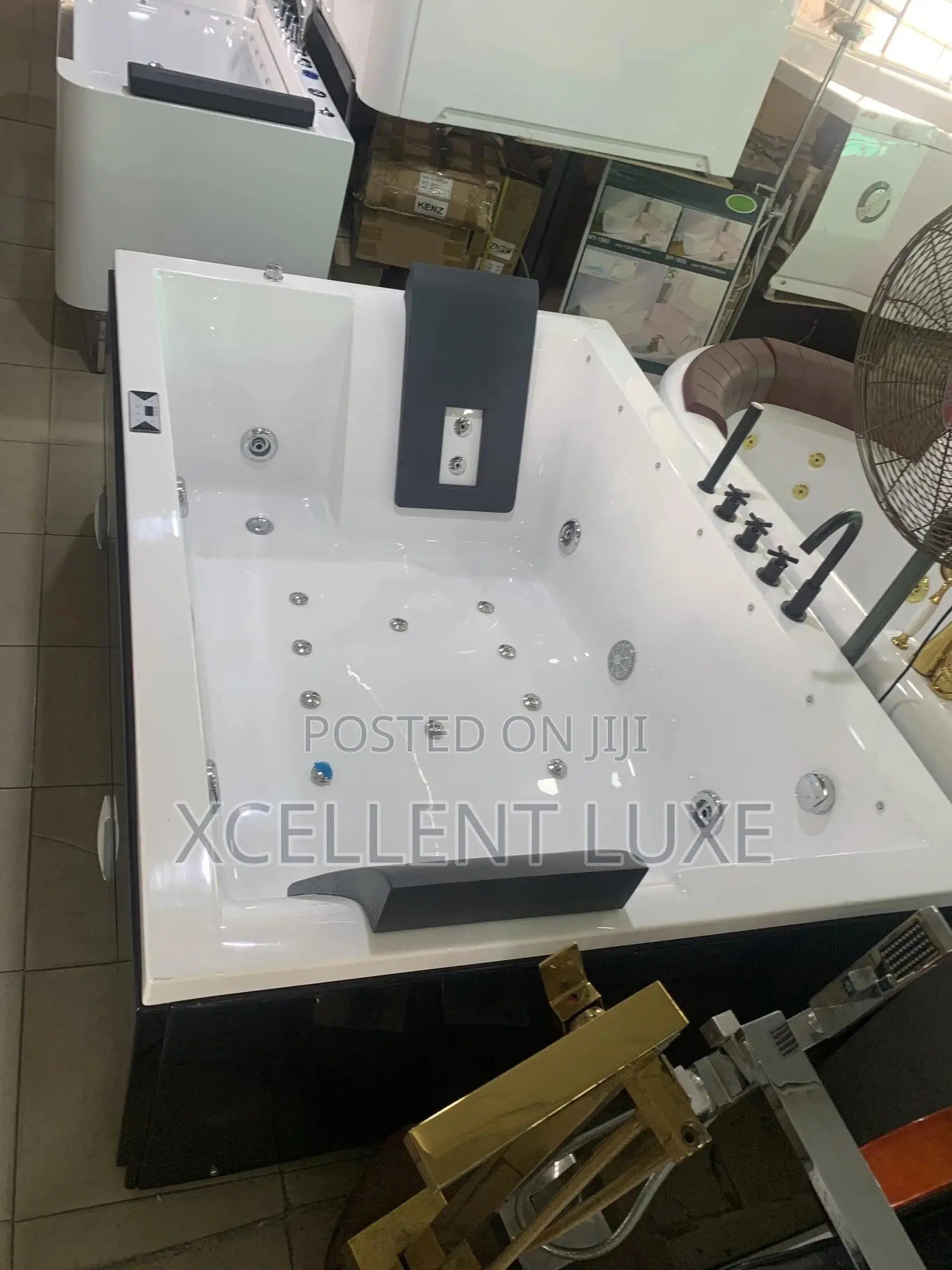 Executive Double Spa Massage Jacuzzi Bathtub With 3 Panels