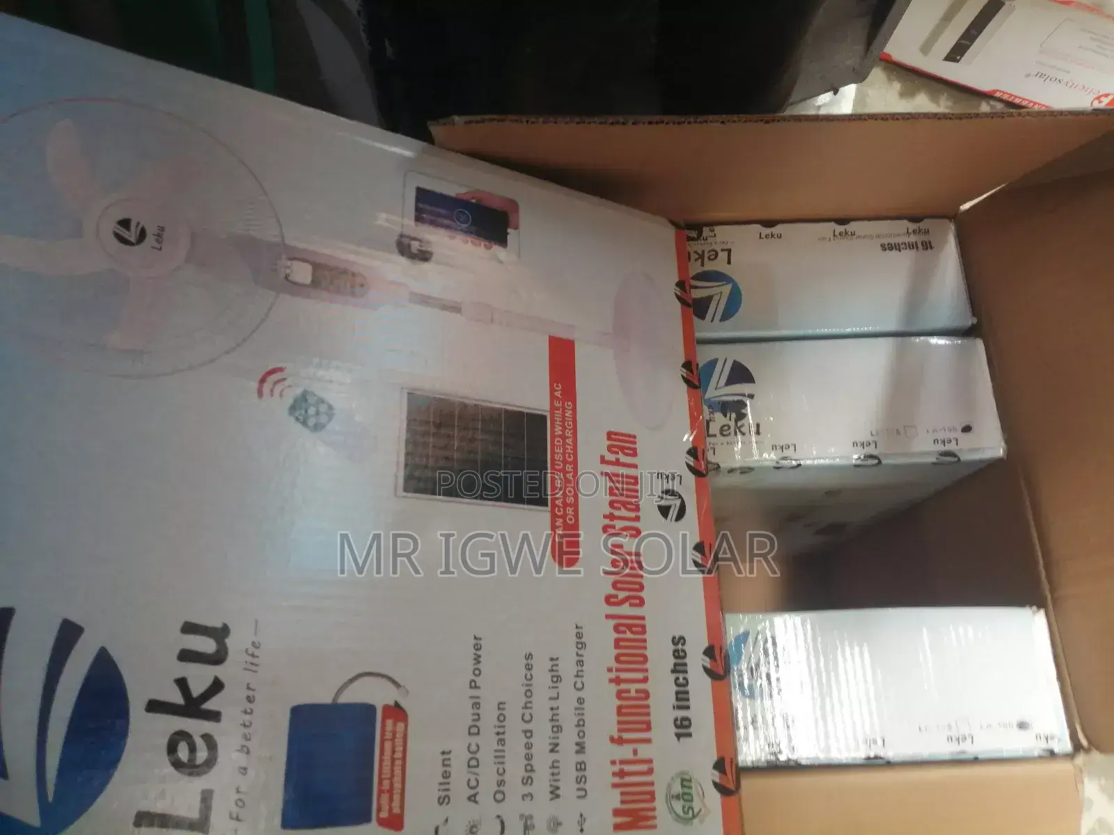 Solar Mp3 Rechargeable Fans Leku