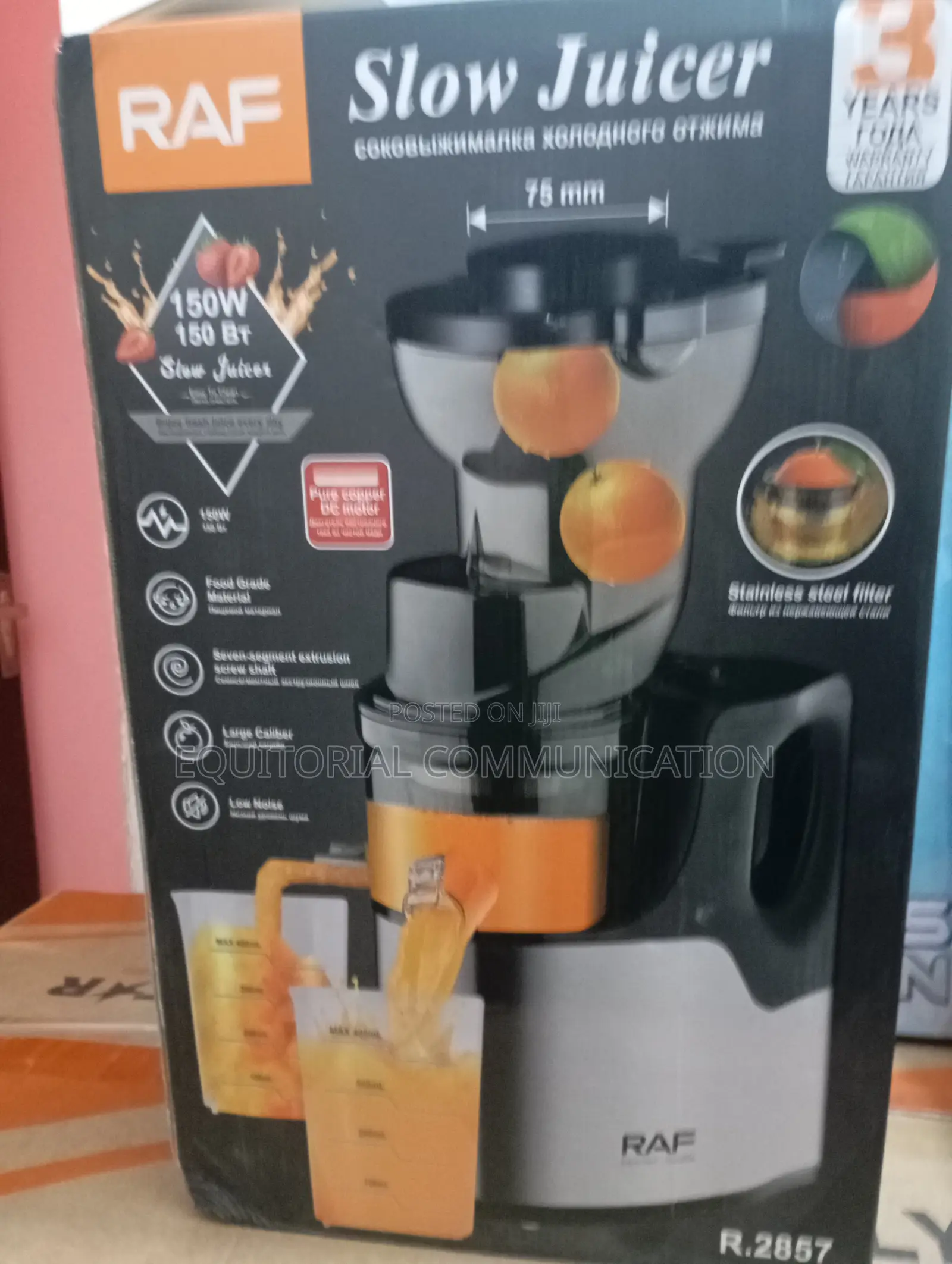 Extract More, Waste Less – Raf 150w Slow Juicer