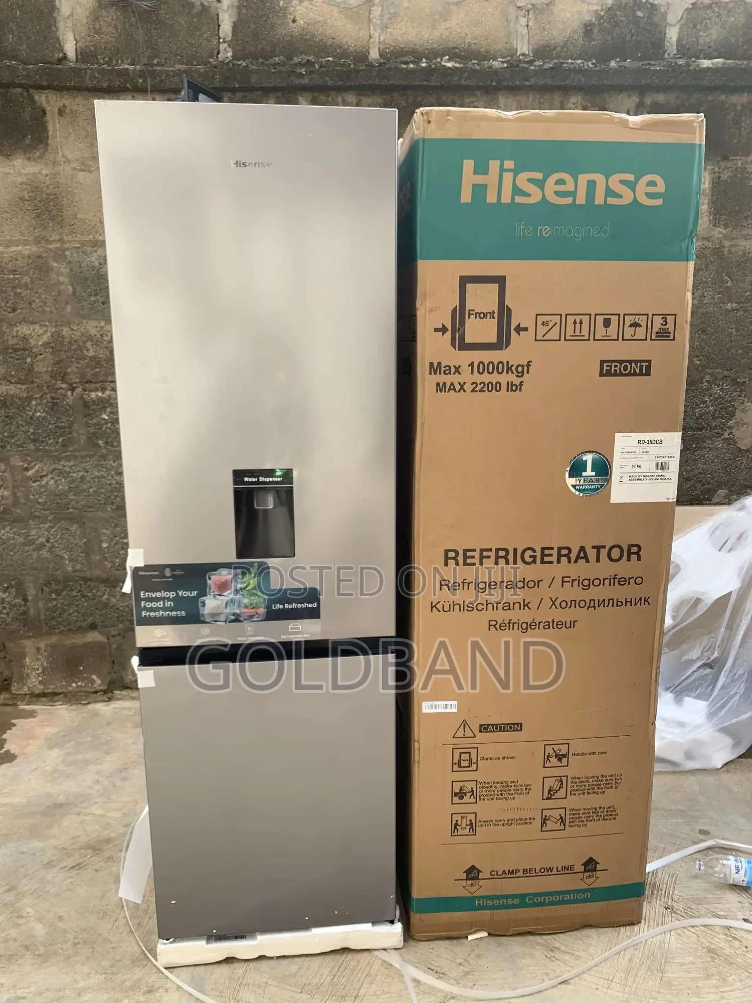 Hisense Double Door Refrigerator (Hisref35dcb-Rd)