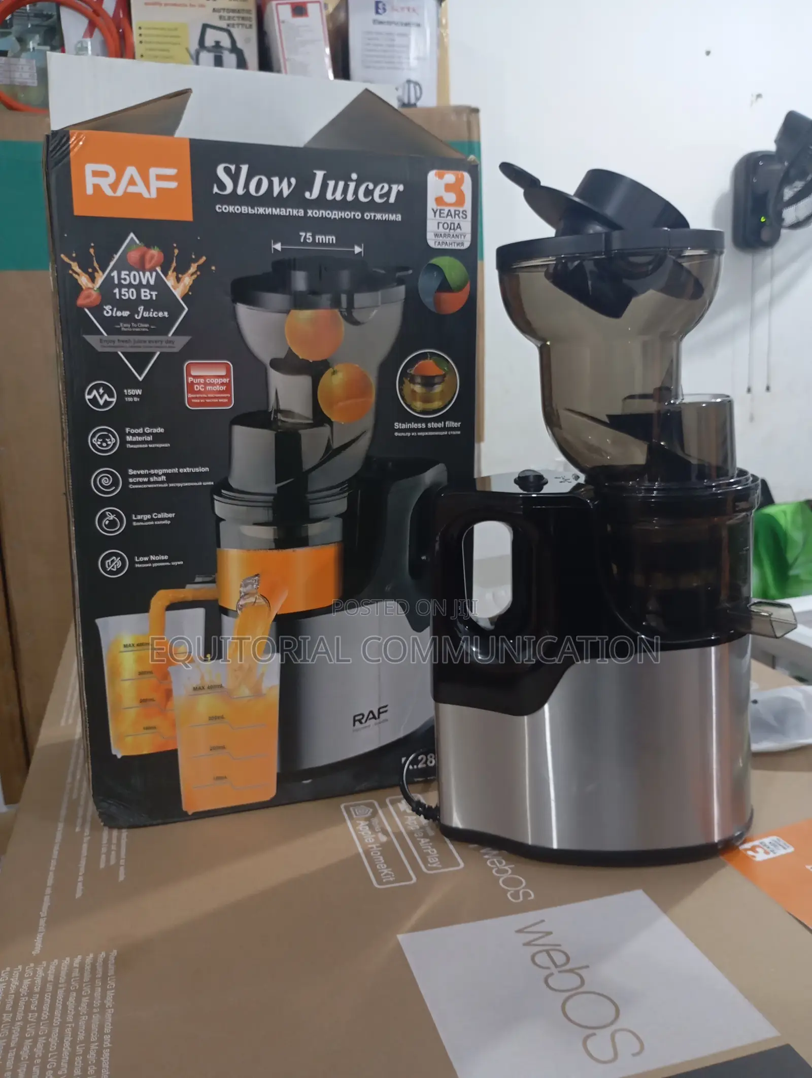 Keep the Vitamins, Lose the Hassle – Raf 150w Juicer