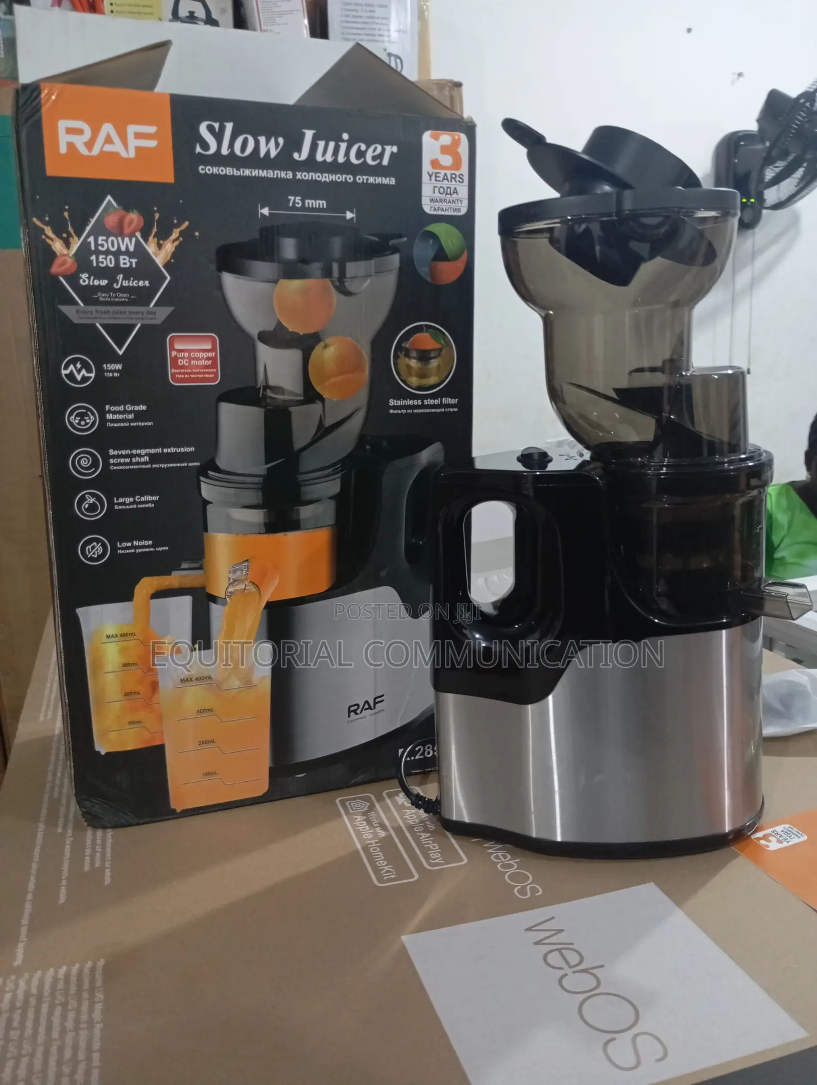 Keep the Vitamins, Lose the Hassle – Raf 150w Juicer