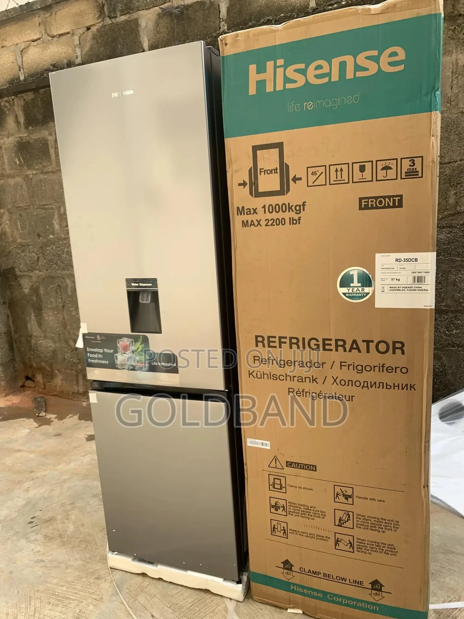Hisense 264l Low Power Use Bottom Freezer Refrigerator