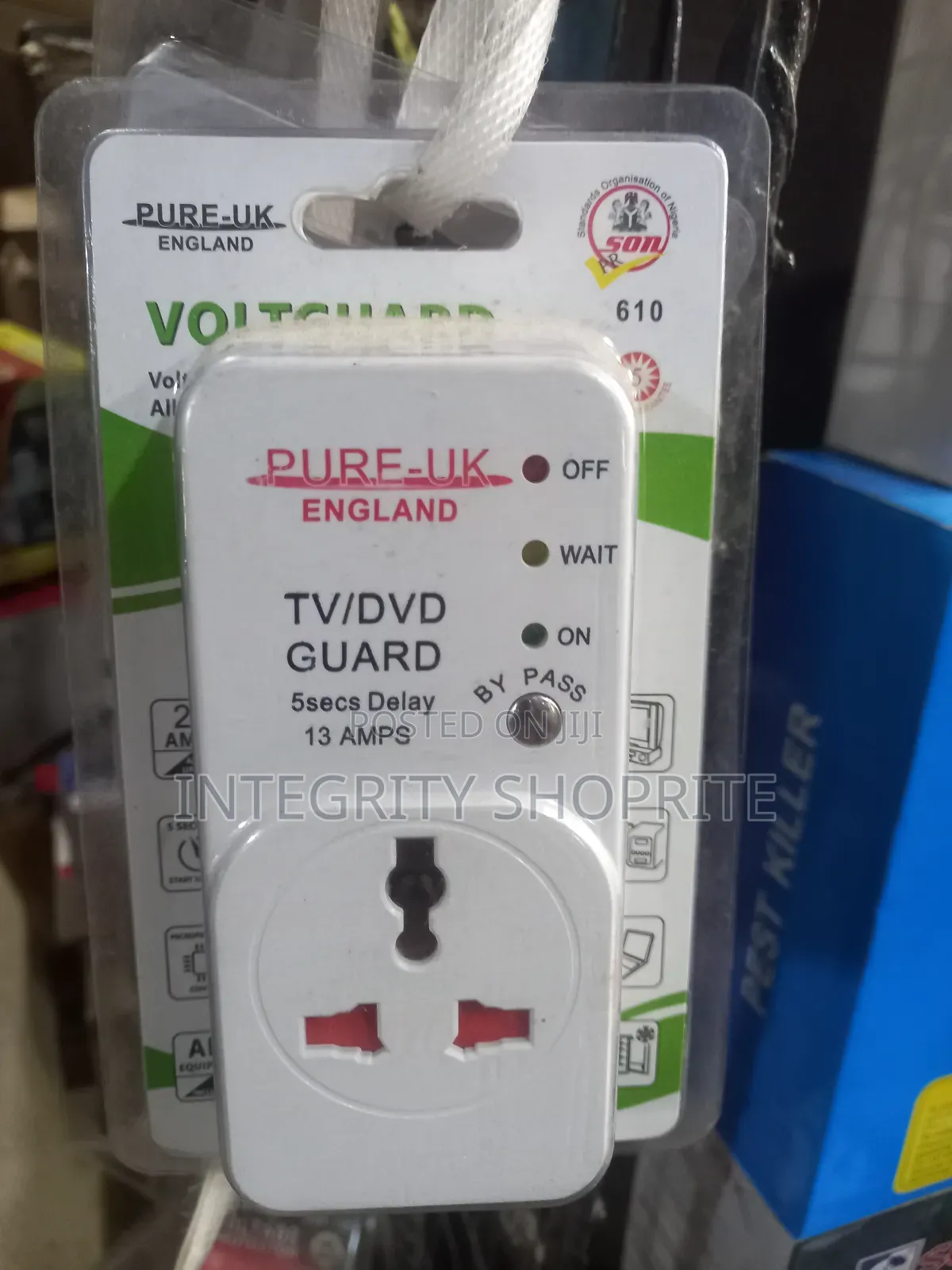 Voltguard Pure-Uk England Off Wait on Tv/DVD Guard