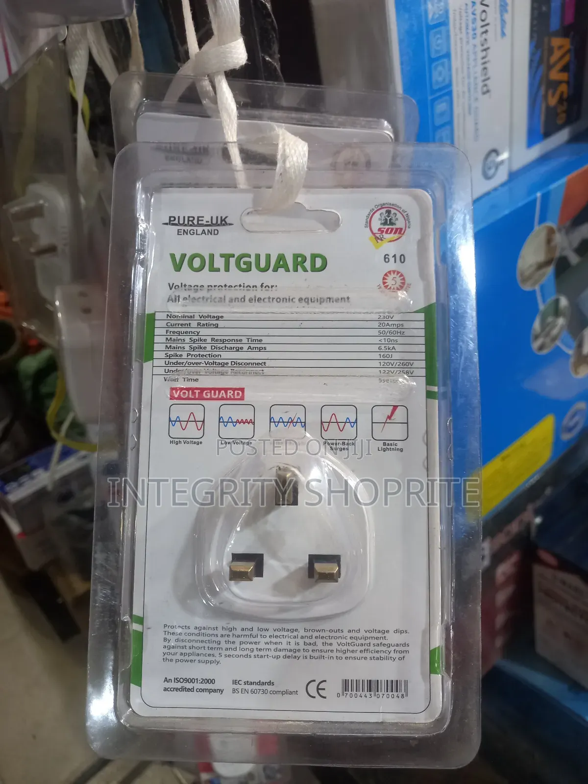 Voltguard Pure-Uk England Off Wait on Tv/DVD Guard