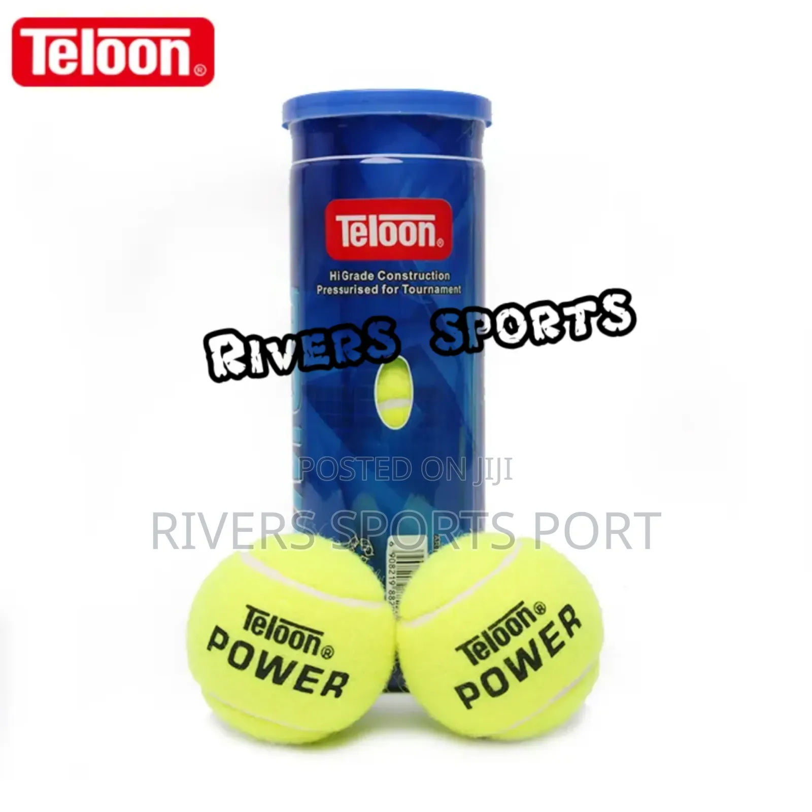 3pc Teloon Power High Grade Pressurized Tournament Lawn Tennis Ball