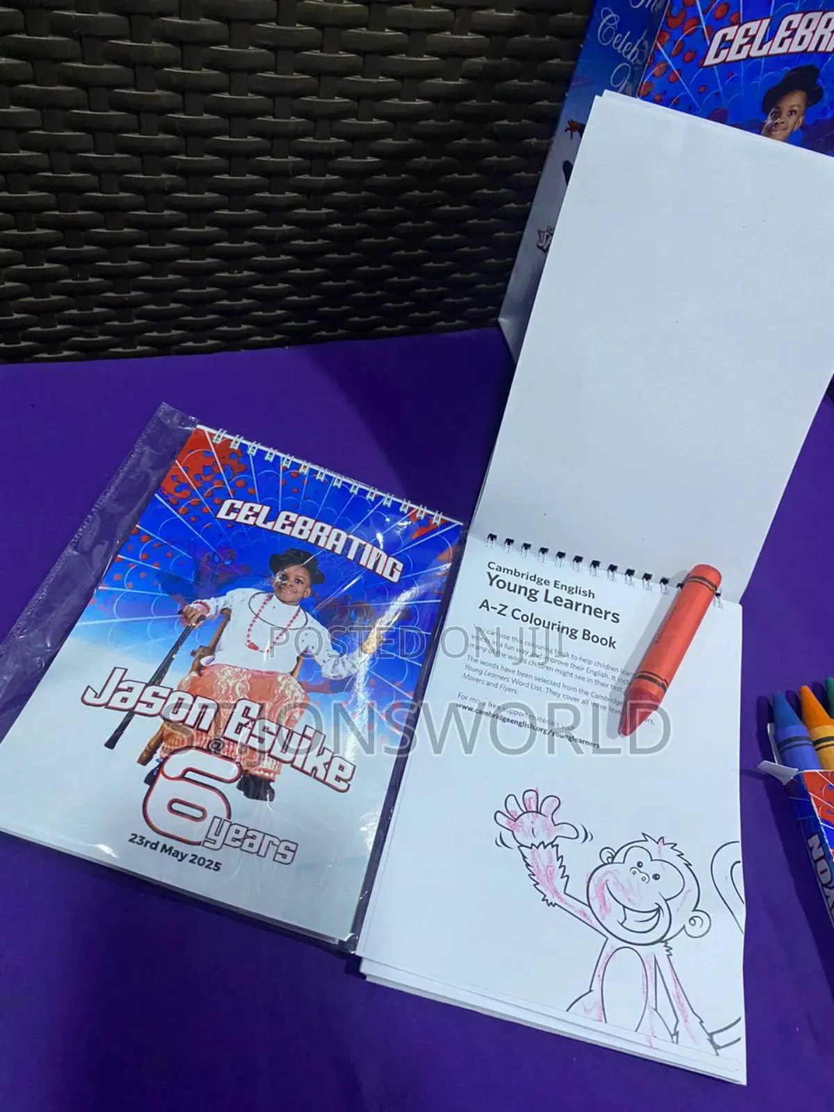 Customized Birthday Colouring Book