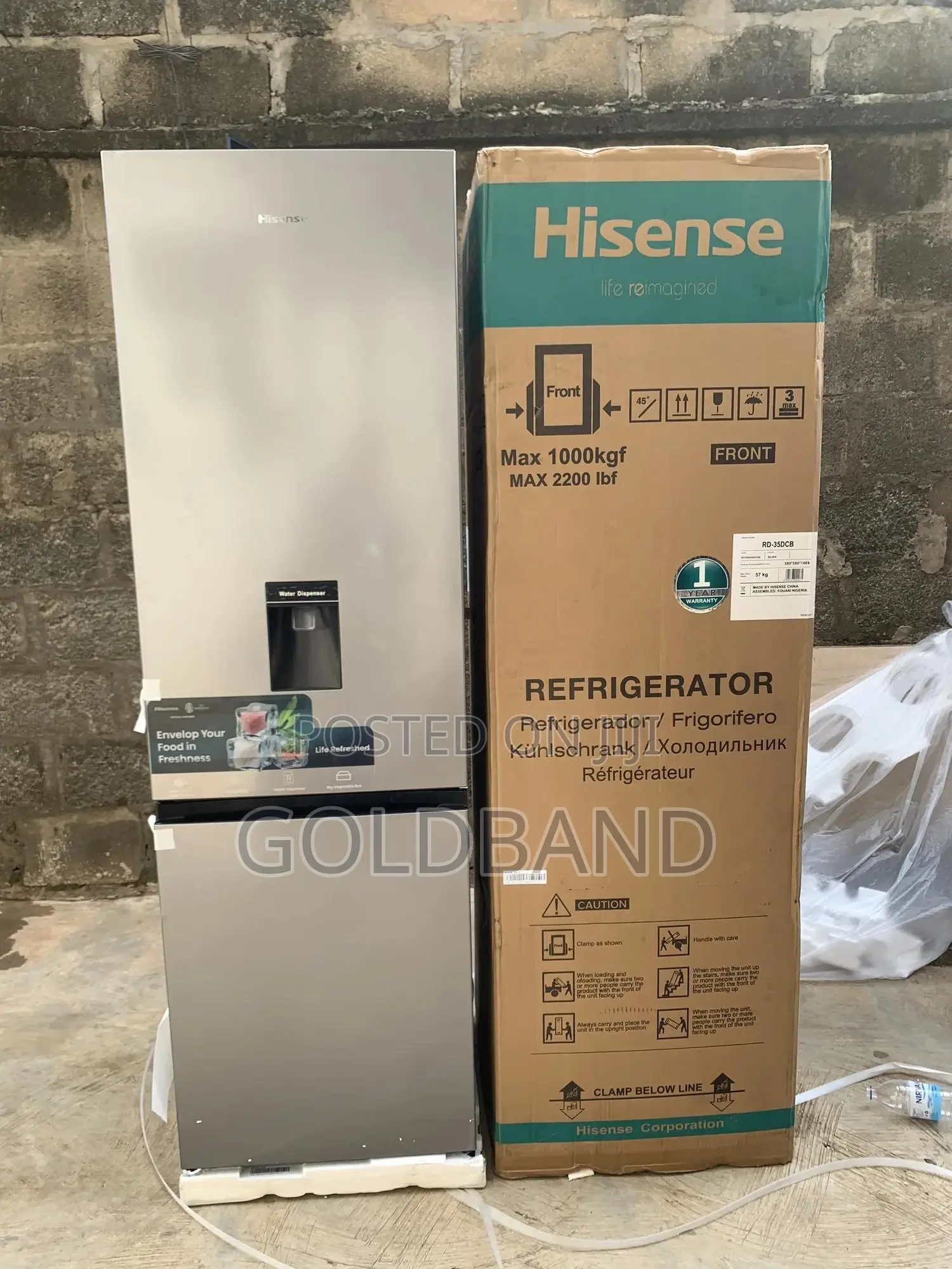Smart Cool Hisense 264l Bottom Freezer Fridge Hisref35dcb
