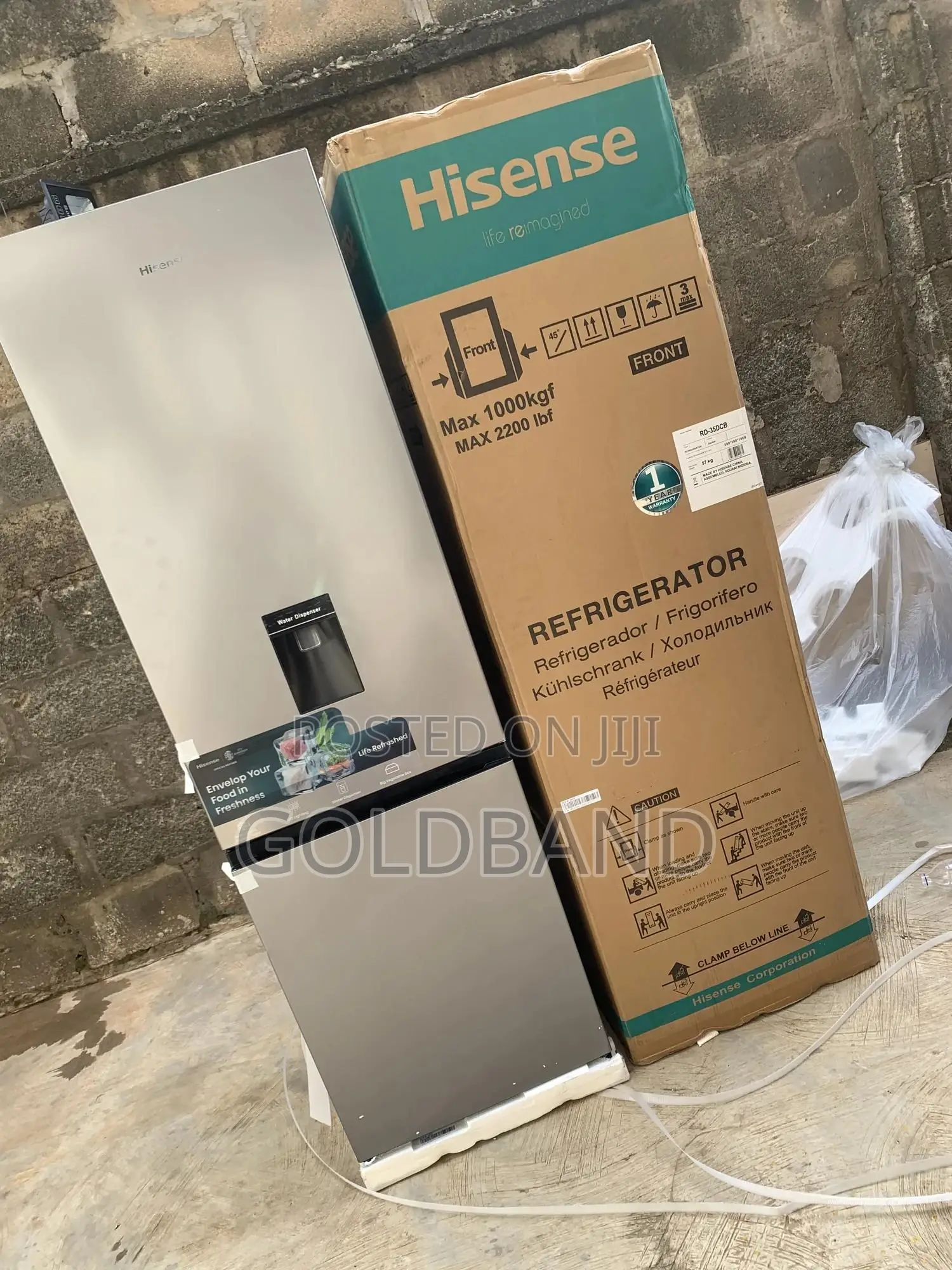 Smart Cool Hisense 264l Bottom Freezer Fridge Hisref35dcb