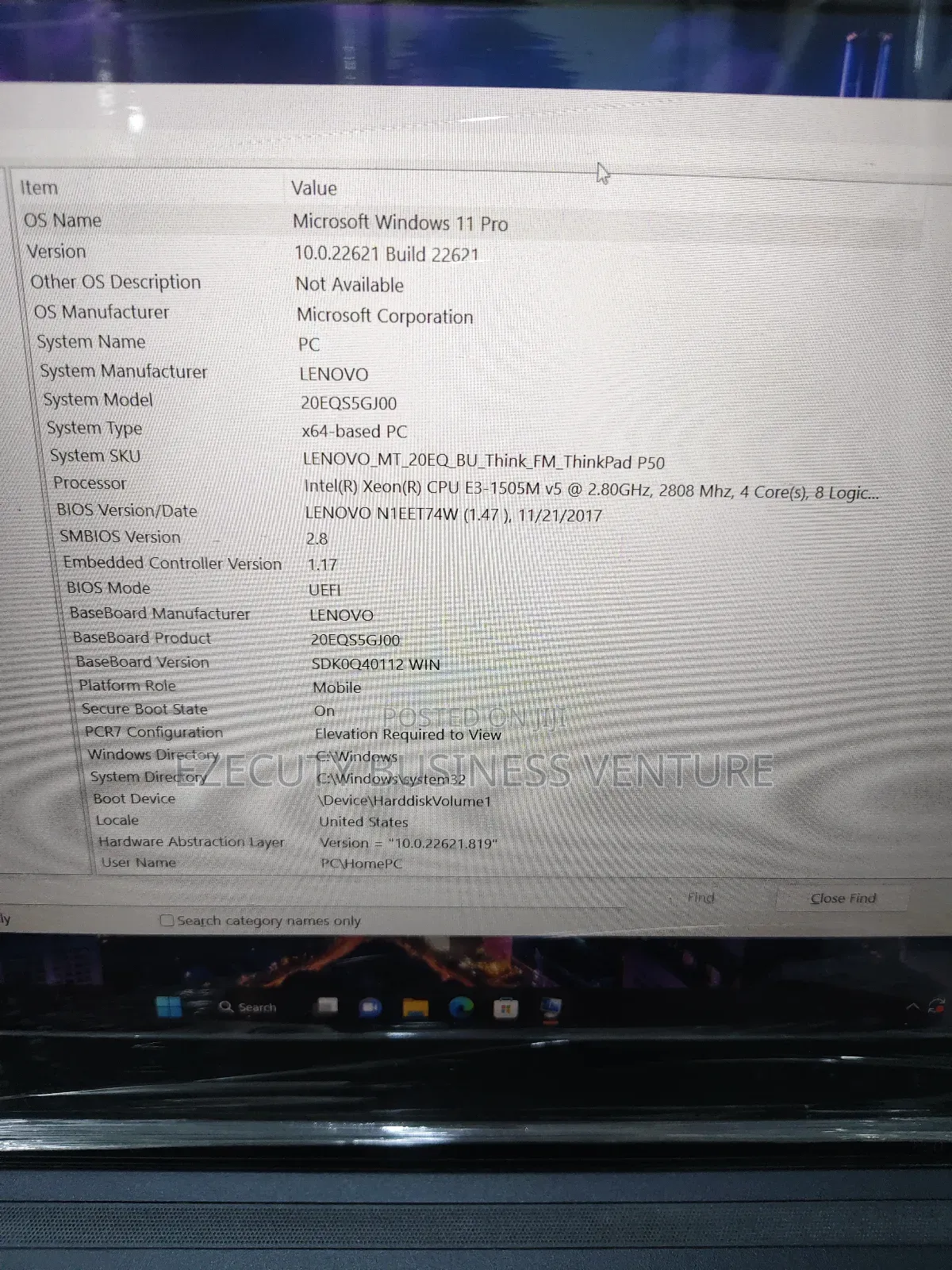 Laptop Lenovo ThinkPad P50 16GB Intel Xeon SSD 512GB