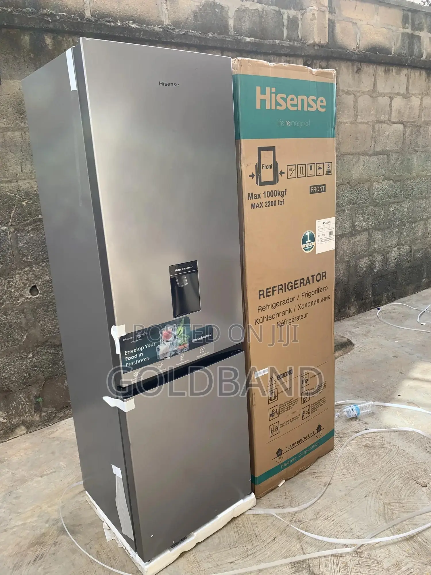 Hisense 264l Double Door Fridge- Frost Free Wit Large Space